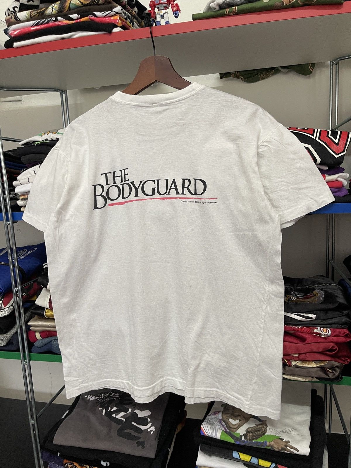 Vintage Vintage 90s The Bodyguard Movie Promo Tee Size US L / EU 52-54 / 3 - 4 Thumbnail