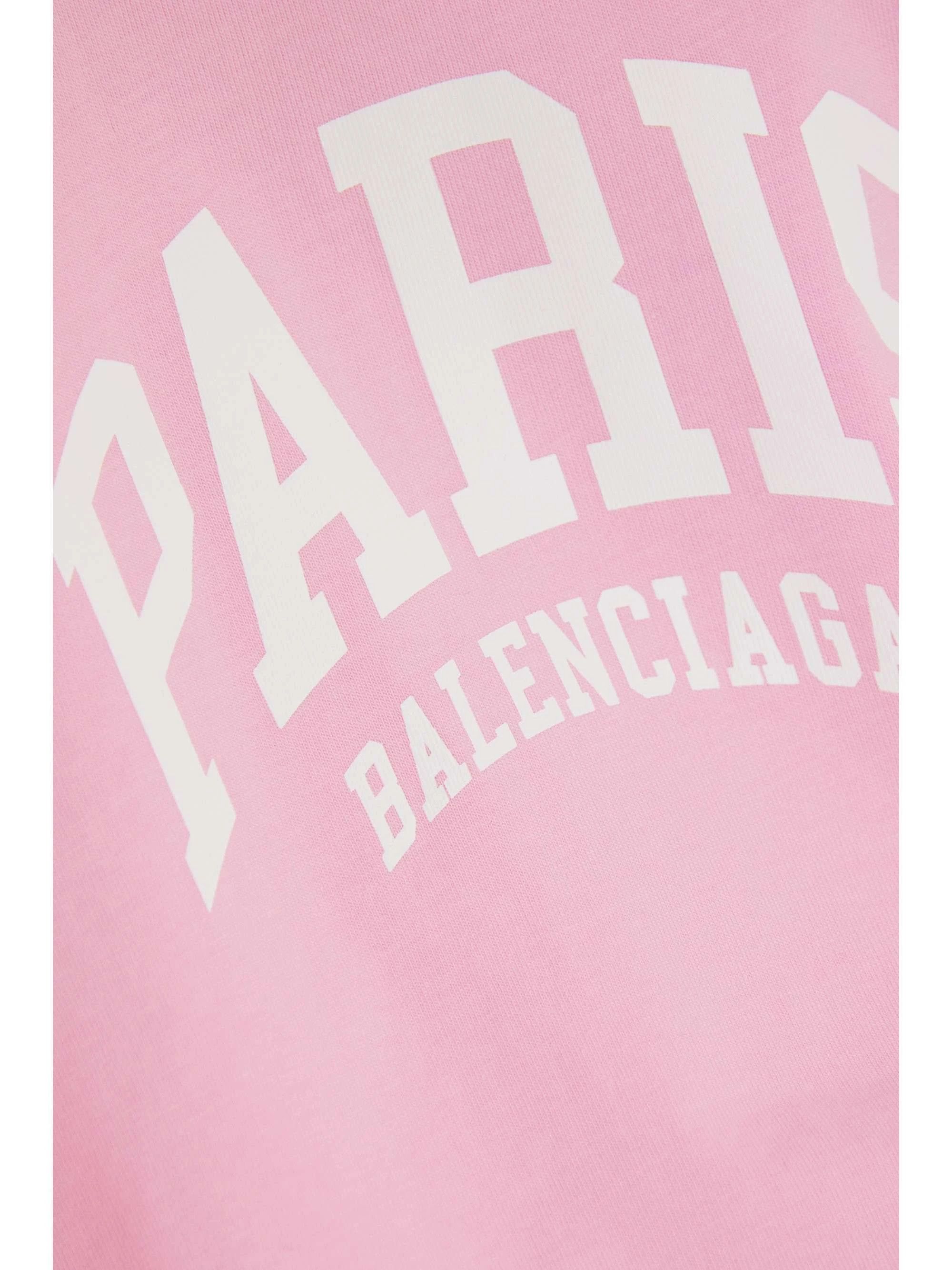 Balenciaga o1la1rc1a1024 Cities Paris T-Shirt Medium Fit in Light Pink Size XXS / US 00 / IT 34 - 4 Thumbnail
