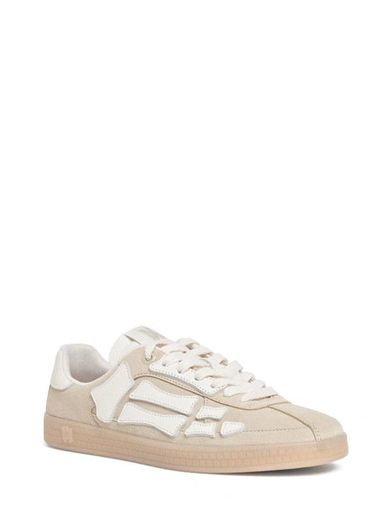 Amiri o1lsvrm0425 Pacific Bones Low Sneakers in Beige Size US 8 / EU 41 - 2 Thumbnail