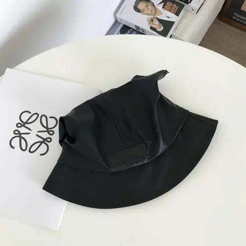 Other Design Leather Cowhorn Bucket Hat Size ONE SIZE - 3 Thumbnail