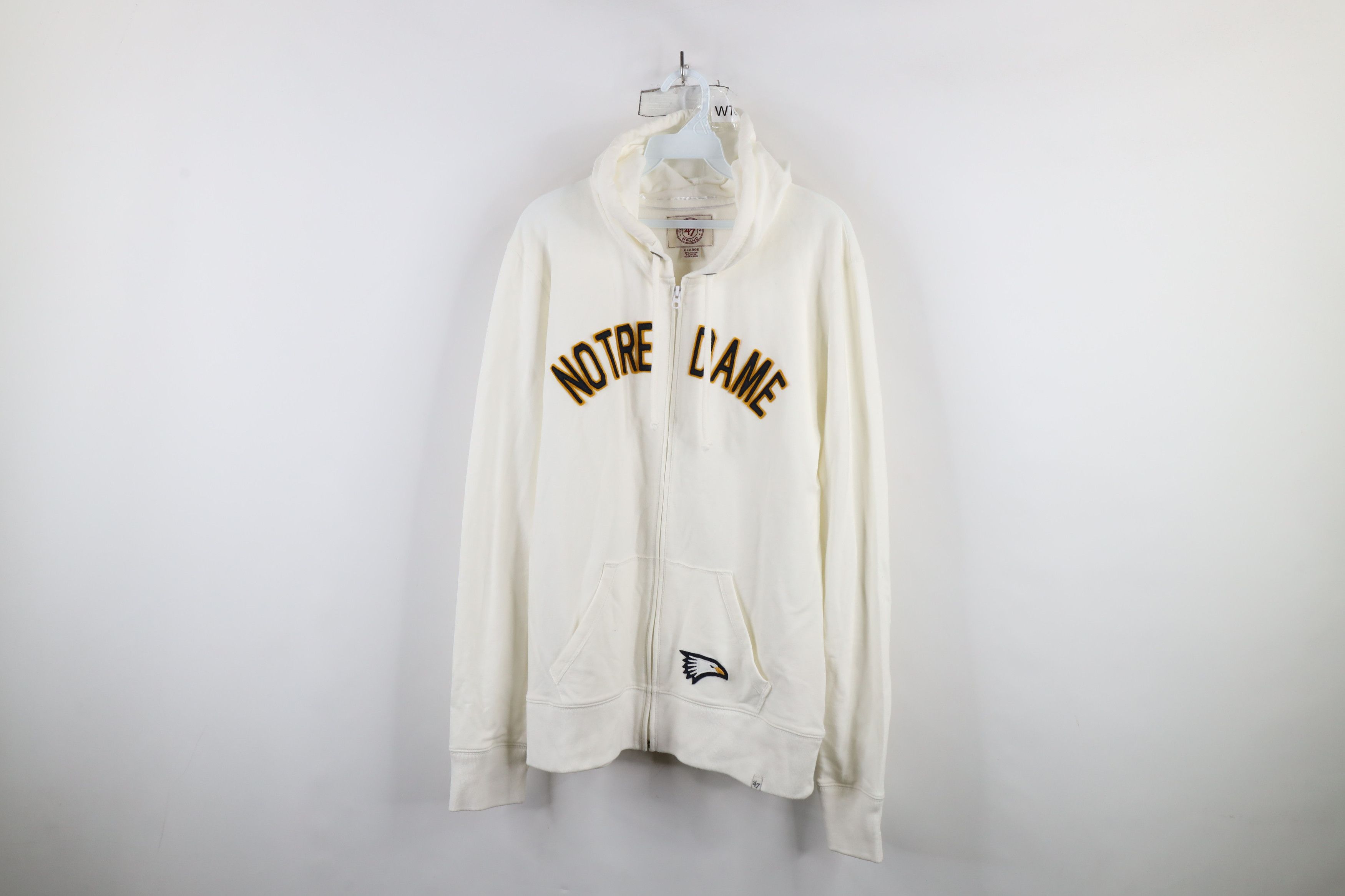 Vintage Vintage Notre Dame University Full Zip Hoodie Sweatshirt Size XL / US 12-14 / IT 48-50 - 1 Thumbnail