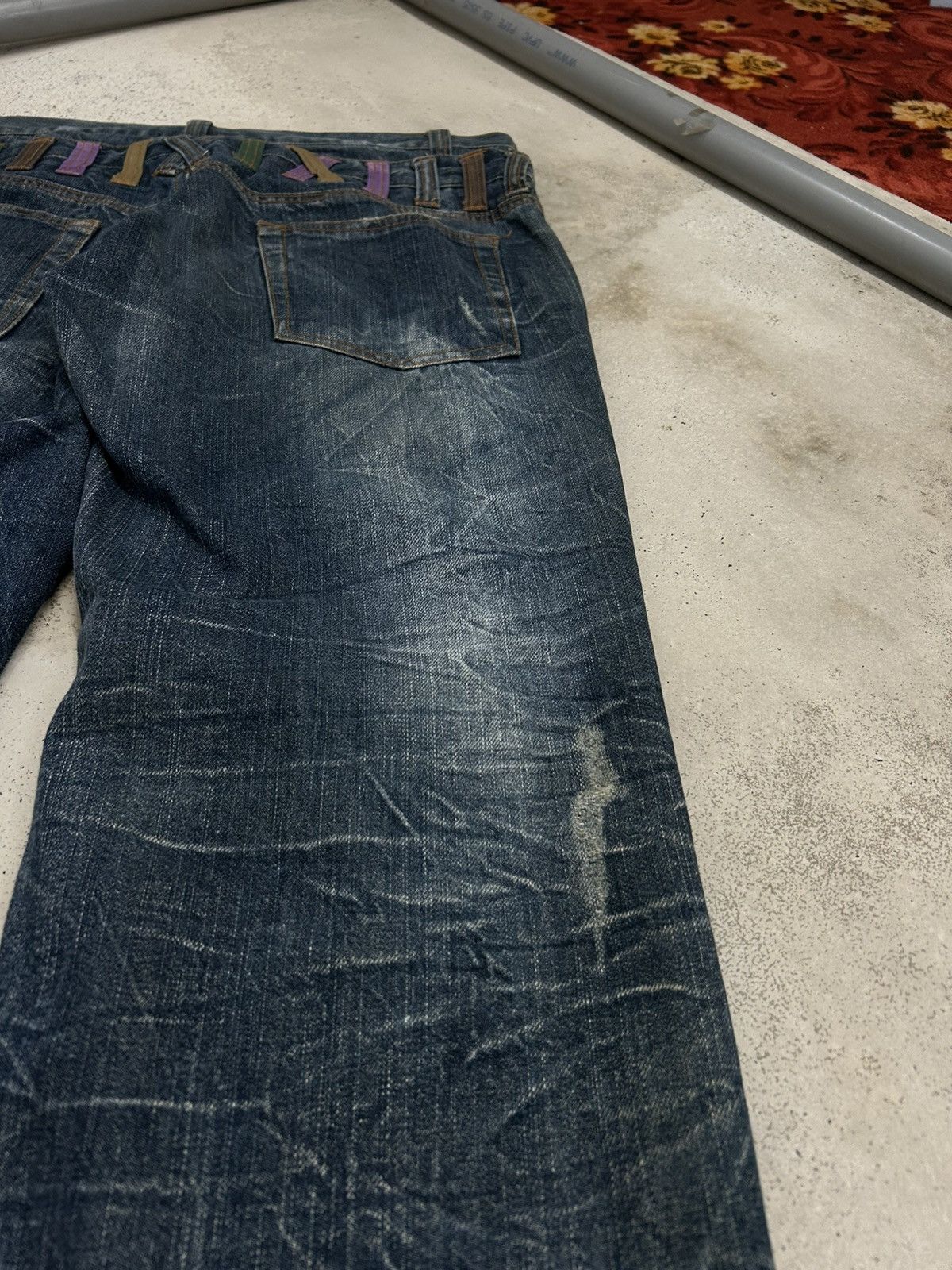 GOSTAR DE FUGA Vintage Y2k Nylaus Distressed Clawn Marks Straight Cut Size US 33 - 15 Thumbnail