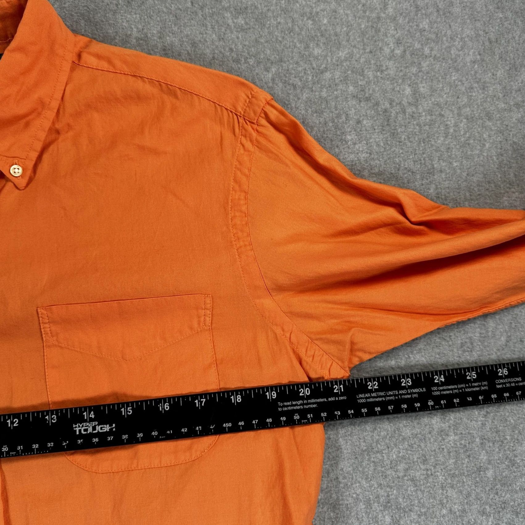 Ralph Lauren Ralph Lauren Shirt Mens M Orange Solid Button-Up Long Sleeve Custom Fit Casual Size US M / EU 48-50 / 2 - 5 Thumbnail