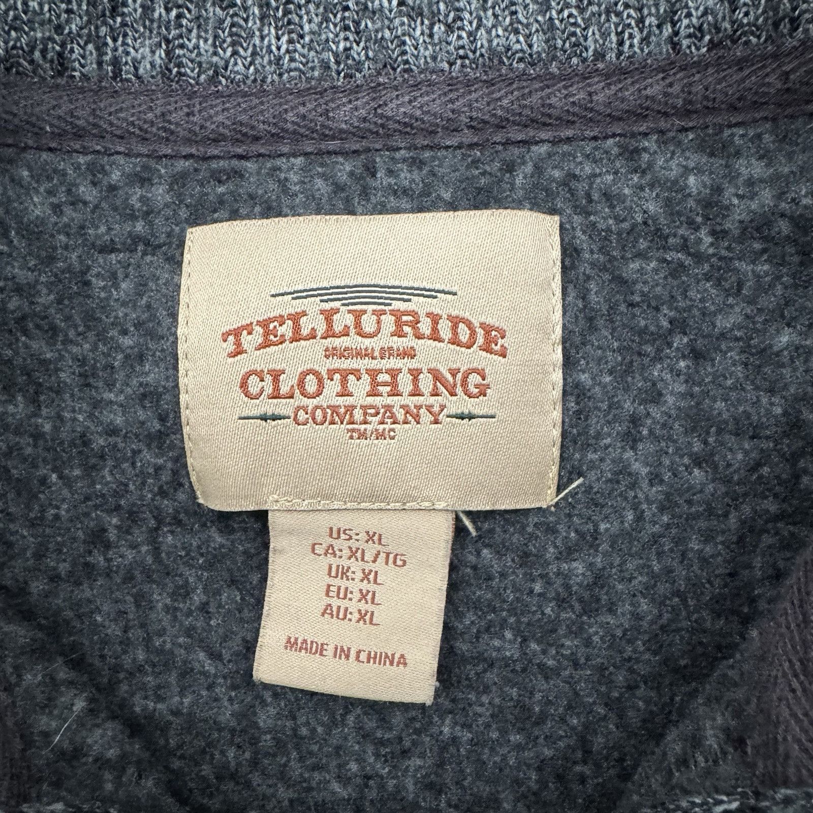 Other Telluride Clothing Sweater Mens XL Henley Fleece Vintage Y2K Size US XL / EU 56 / 4 - 5 Thumbnail