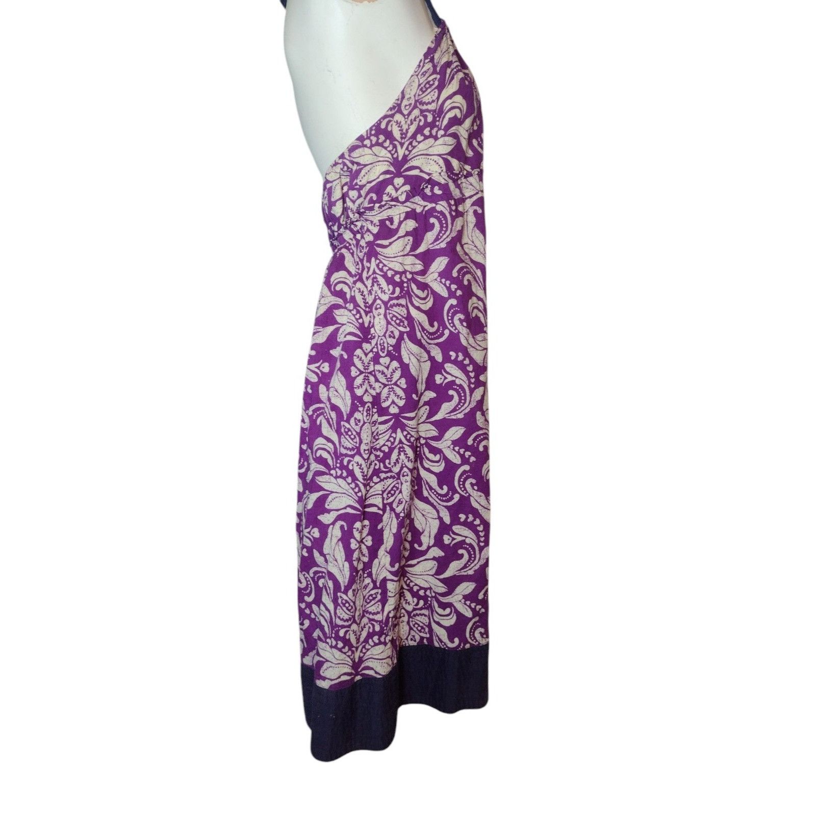 American Eagle Outfitters American Eagle Tropical Flower Halter Dress Size 8 Beach Sum Size M / US 6-8 / IT 42-44 - 4 Thumbnail