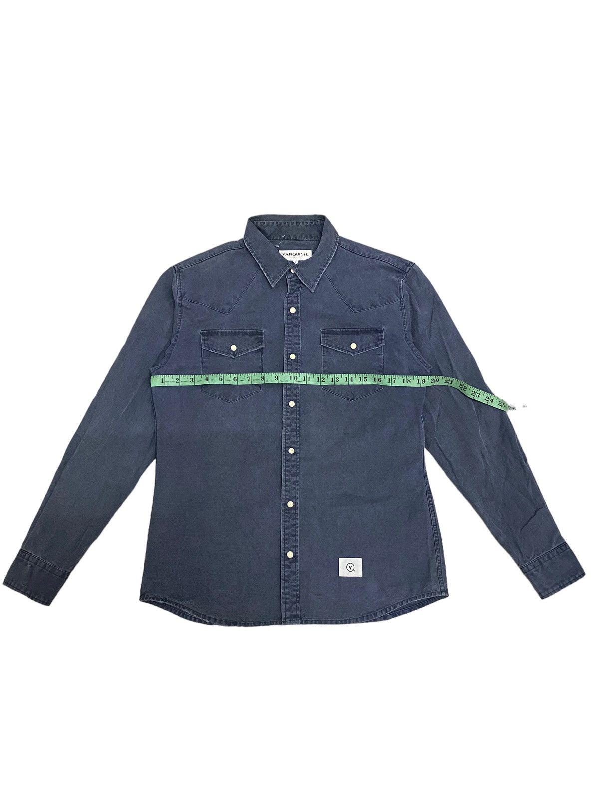 Japanese Brand × Vanquish × Vintage Offer‼️Vintage Vanquish Tokyo Denim Longsleeve Shirt Size US L / EU 52-54 / 3 - 8 Thumbnail
