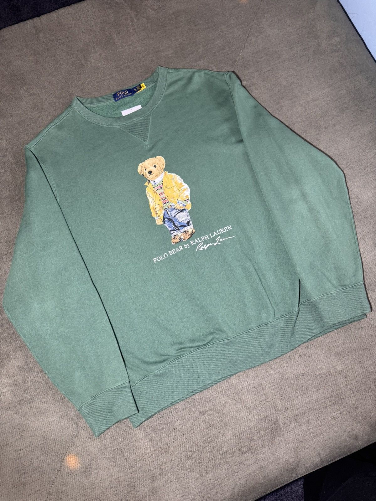 Polo Ralph Lauren Polo Ralph Lauren Polo Bear Crewneck Size US XL / EU 56 / 4 - 2 Thumbnail