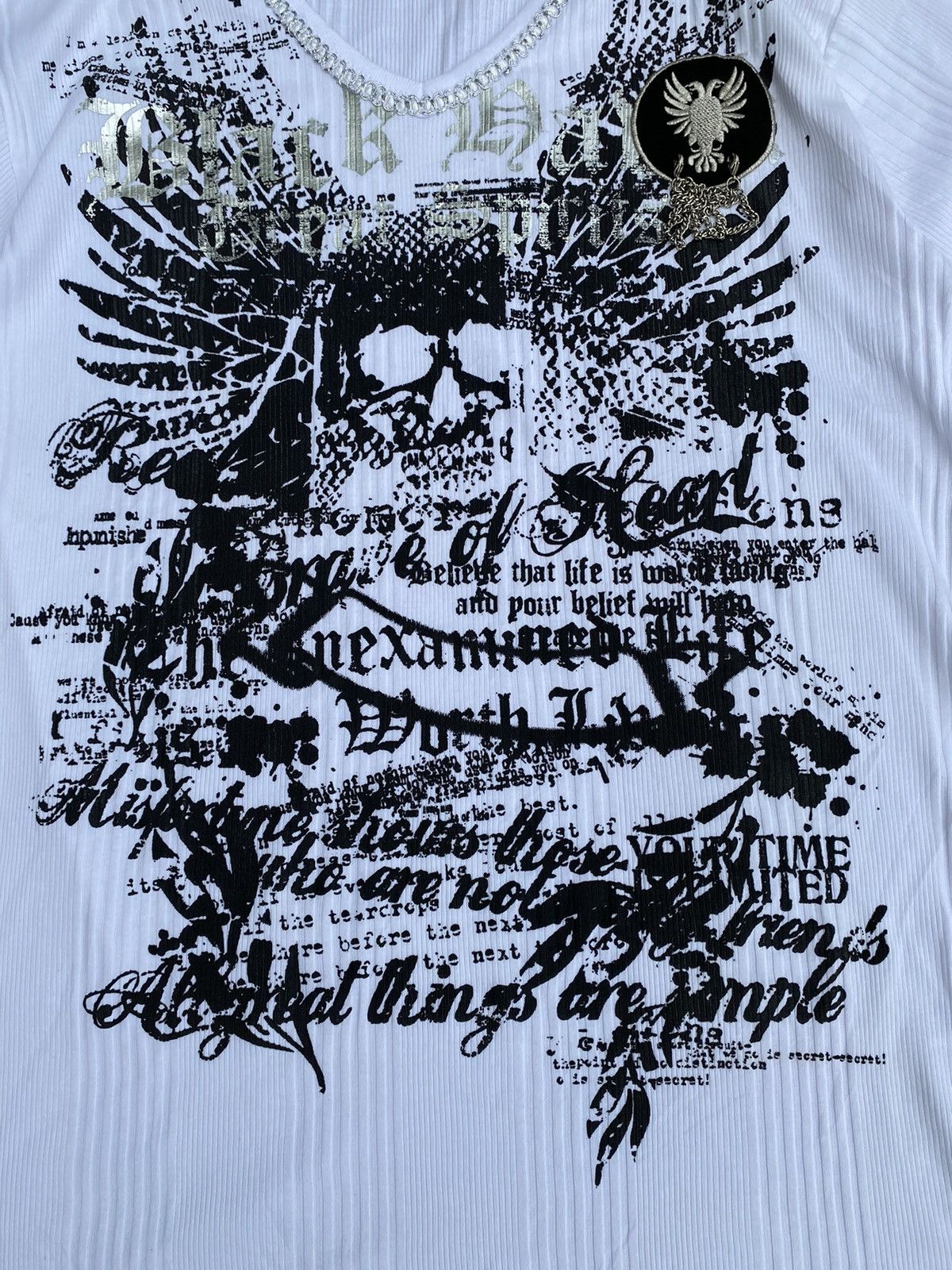 20471120 × Beauty Beast × Hysteric Glamour Batsu Punk Rock Seditionaries Poem T-Shirt Size US L / EU 52-54 / 3 - 4 Thumbnail