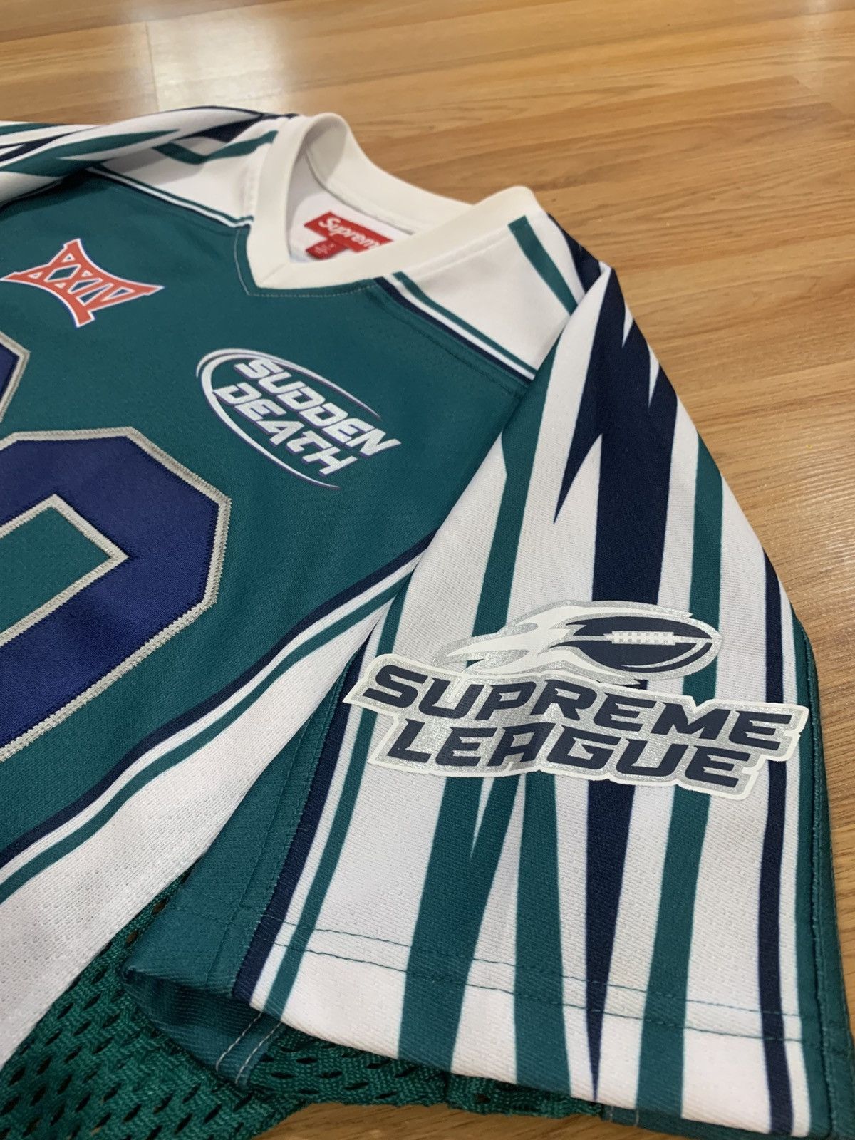 Supreme Sz S - Supreme Sudden Death Football Jersey (Teal) SS24 Size US S / EU 44-46 / 1 - 20 Thumbnail