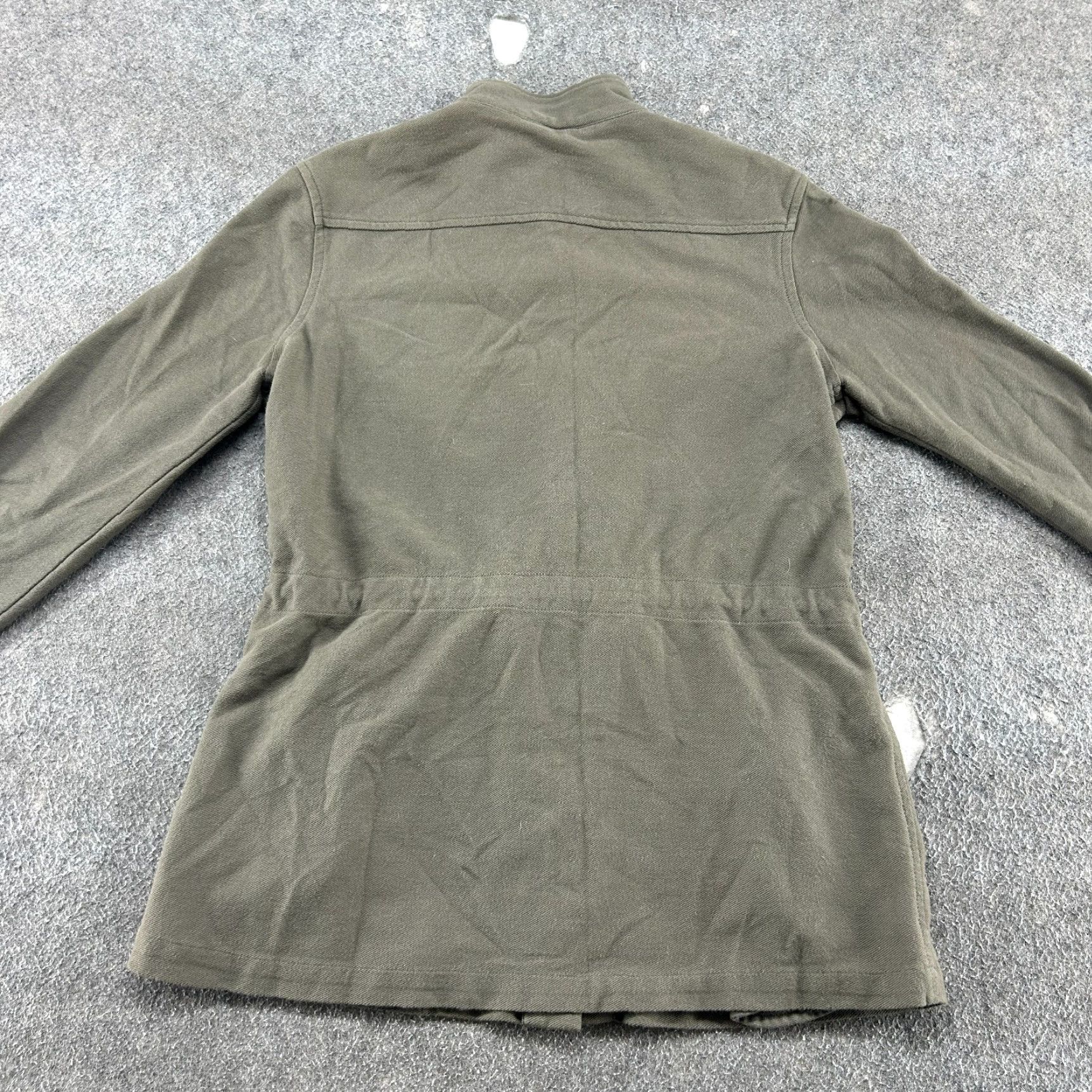 James Perse James Perse Jacket Womens 1 Green Twill Military Army Cotton Cotton Lining Pockets Down Full Zip Vintage No 90s Regular Womens Size 1 Green Size XS / US 0-2 / IT 36-38 - 6 Thumbnail