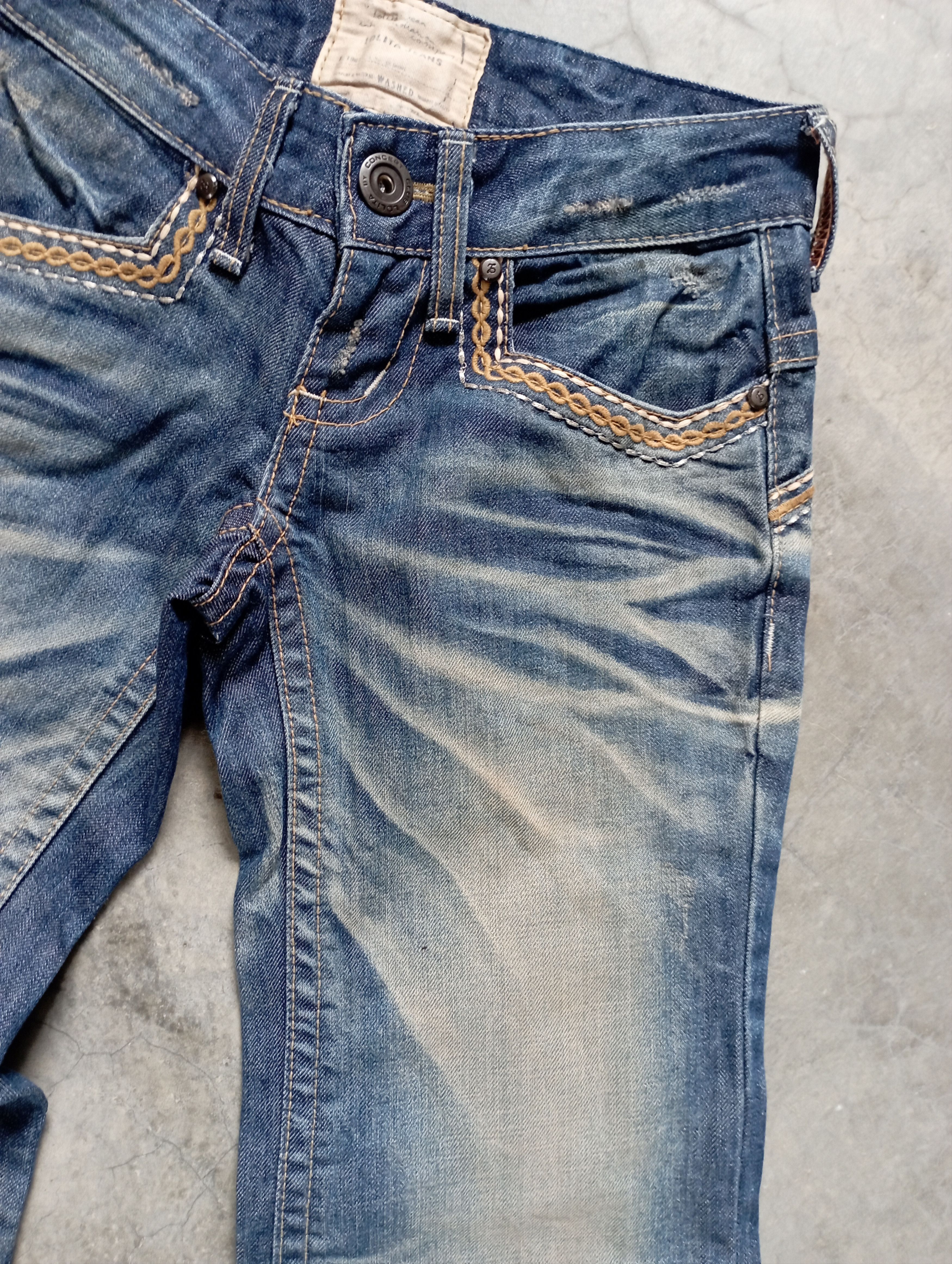Tornado Mart Super Flare Jeans Mud Rusty Lolita Yoshitomo Nara Jeans Size 24" / US 00 / IT 34 - 5 Thumbnail