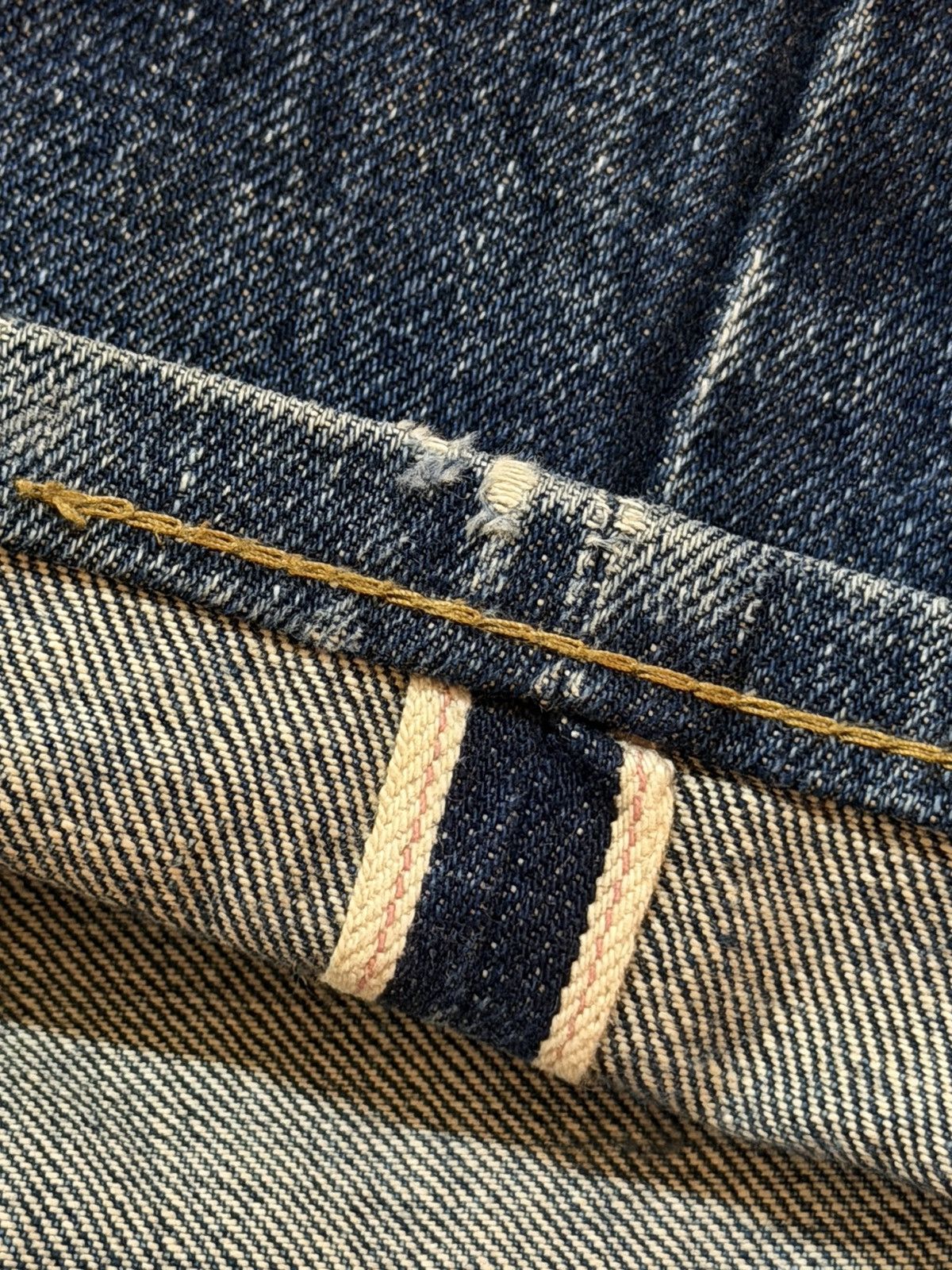 Simon Miller Vintage 90s Usa Simon Miller Selvedge Blue Faded Wash Jeans Size US 32 / EU 48 - 7 Thumbnail