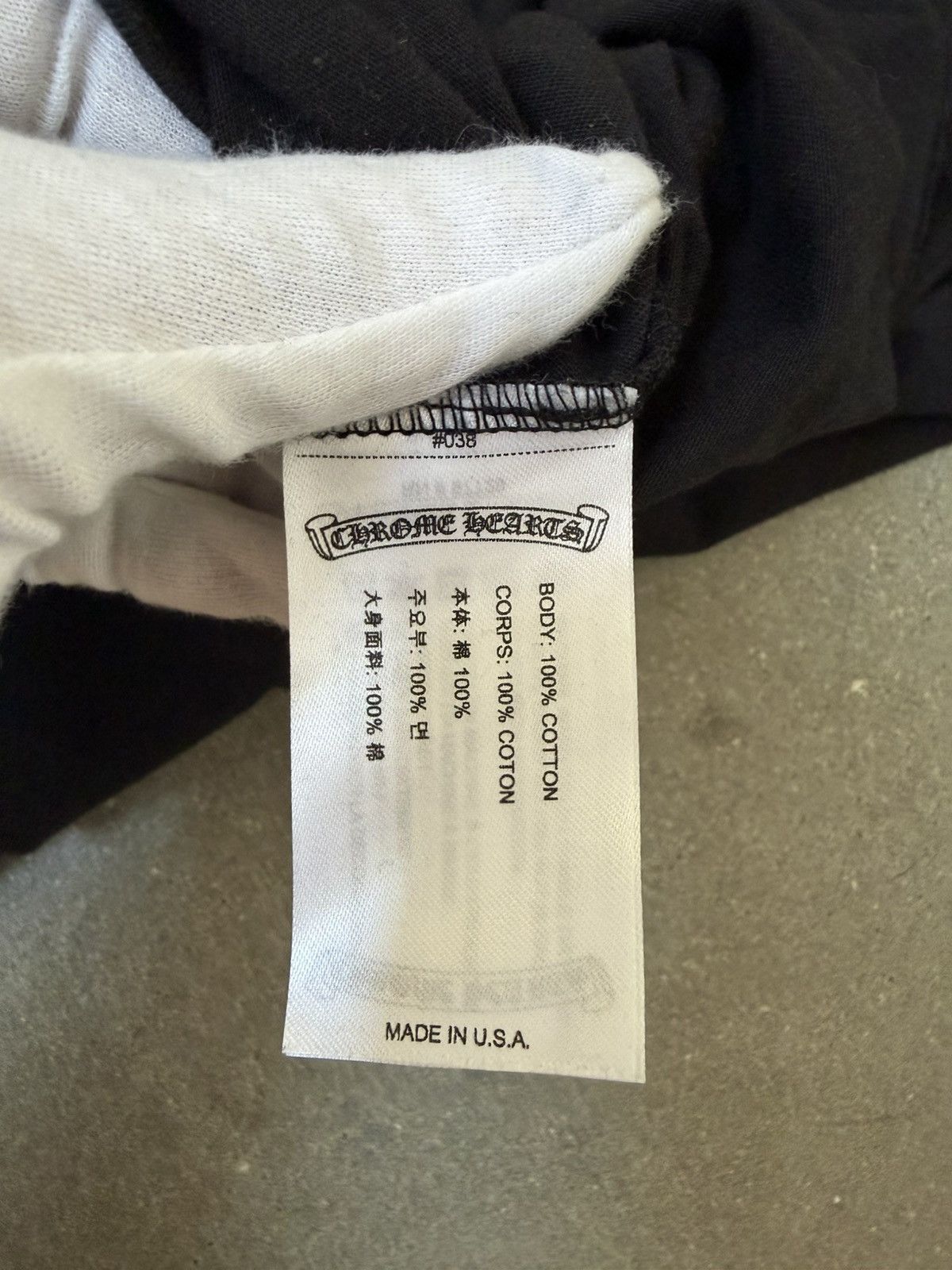 Chrome Hearts RARE! Chrome Hearts Script Neck Logo Long Sleeve T-Shirt Size US M / EU 48-50 / 2 - 4 Thumbnail