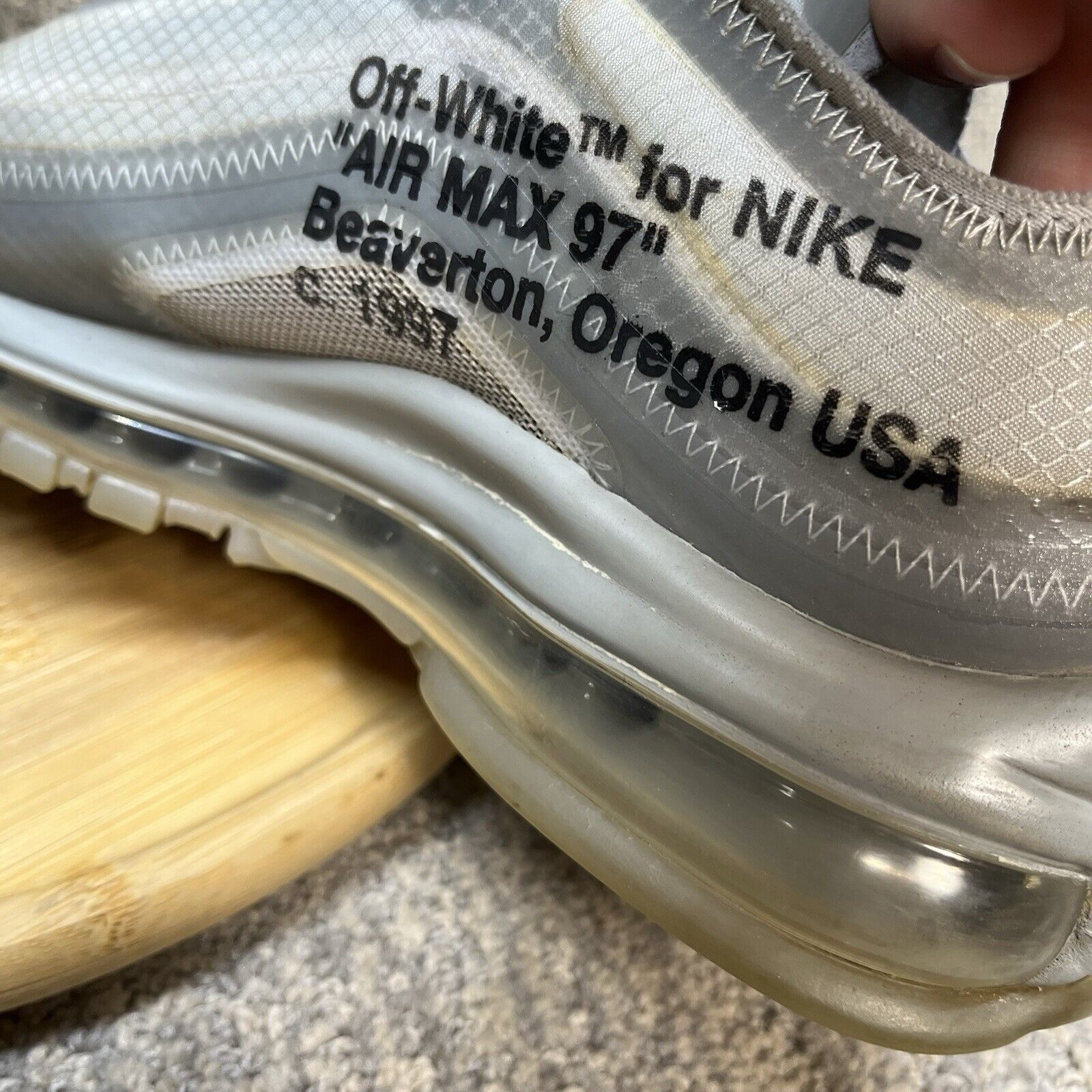 Off-White Off-White x Nike Air Max 97 ‘Menta’ Women's 7 AJ4585-101 GUC Size US 7 / IT 37 - 12 Thumbnail