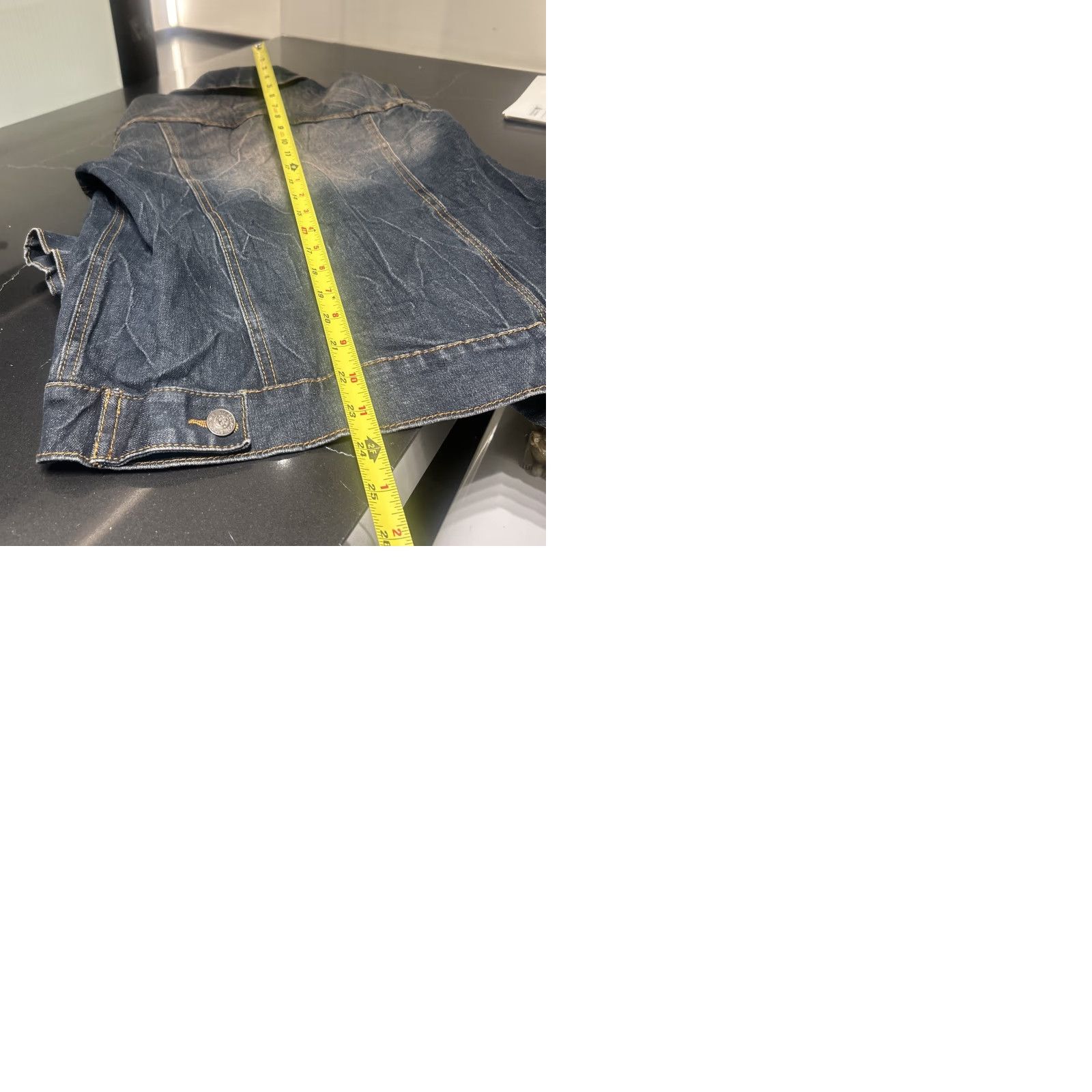 Lip Service Lip Service Denim Jacket Blue M Goth Distressed Med Navy? Size M / US 6-8 / IT 42-44 - 9 Thumbnail