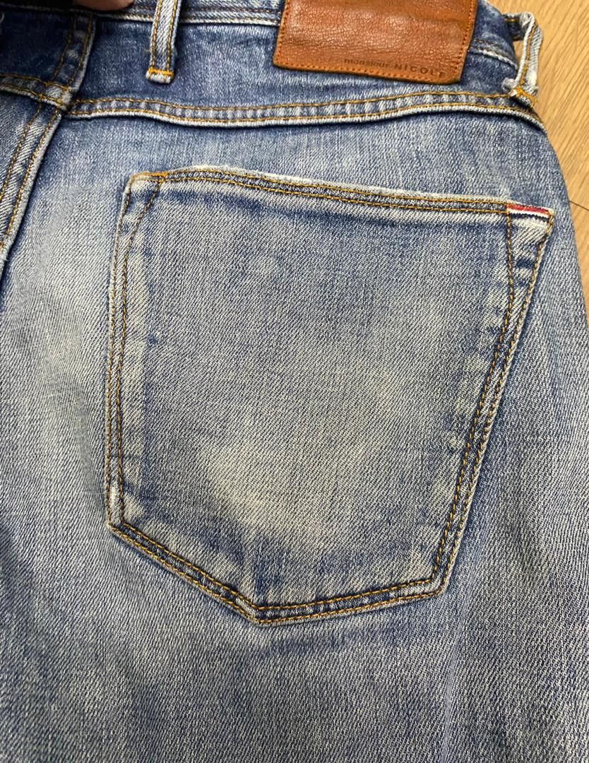 Nicole Club W31 Nicole Monsieur Slim Fit Distressed Denim Jeans Size US 31 - 17 Thumbnail