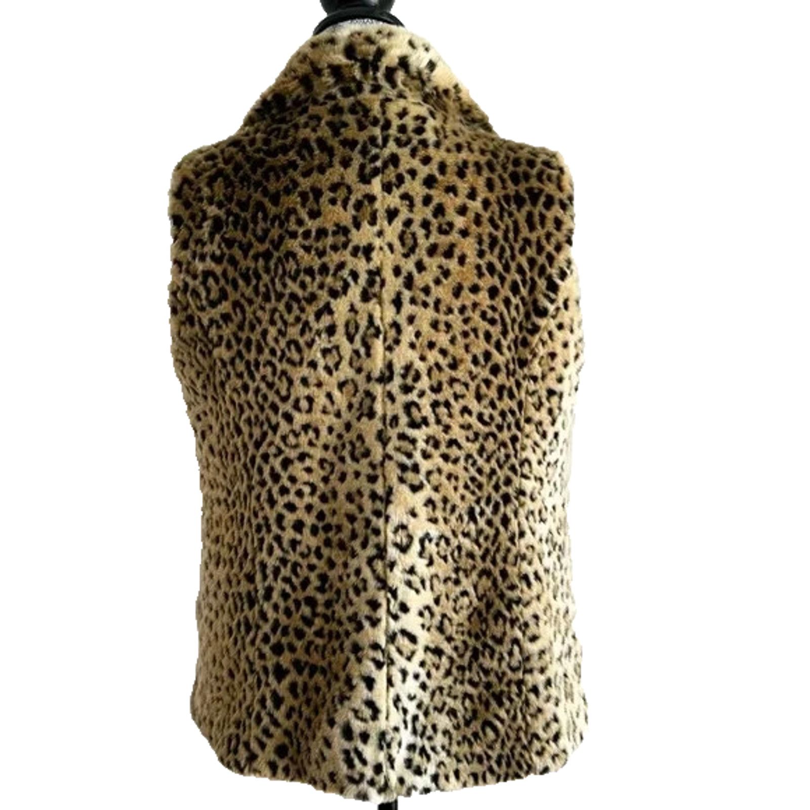 Other KRISTEN BLAKE FAUX FUR CHEETAH PRINT RETRO MOD GROOVY VEST L Size L / US 10 / IT 46 - 2 Thumbnail