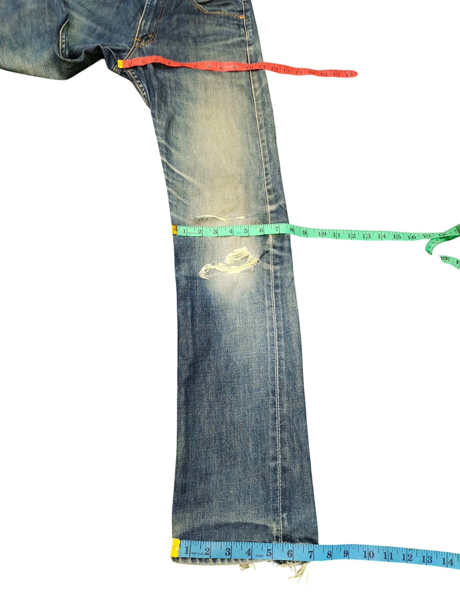 Levi's Vintage Clothing Vintage Levis 505 Clawmark Distress Faded Denim Jeans Size US 29 - 16 Thumbnail