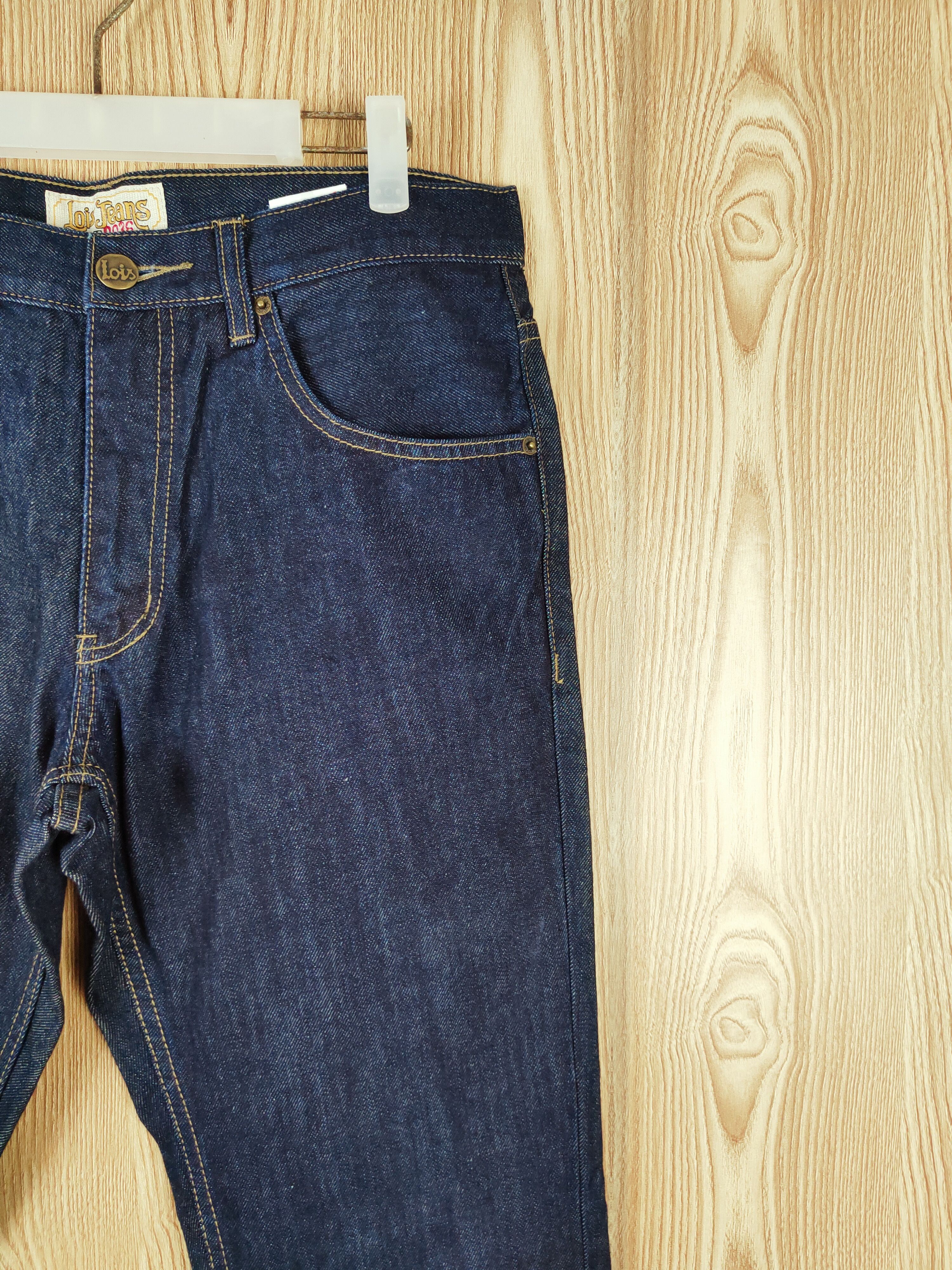 Japanese Brand × Vintage 1962 Lois 50th Anniversary Dark Blue Distressed Ripped Jeans Size US 35 - 5 Thumbnail