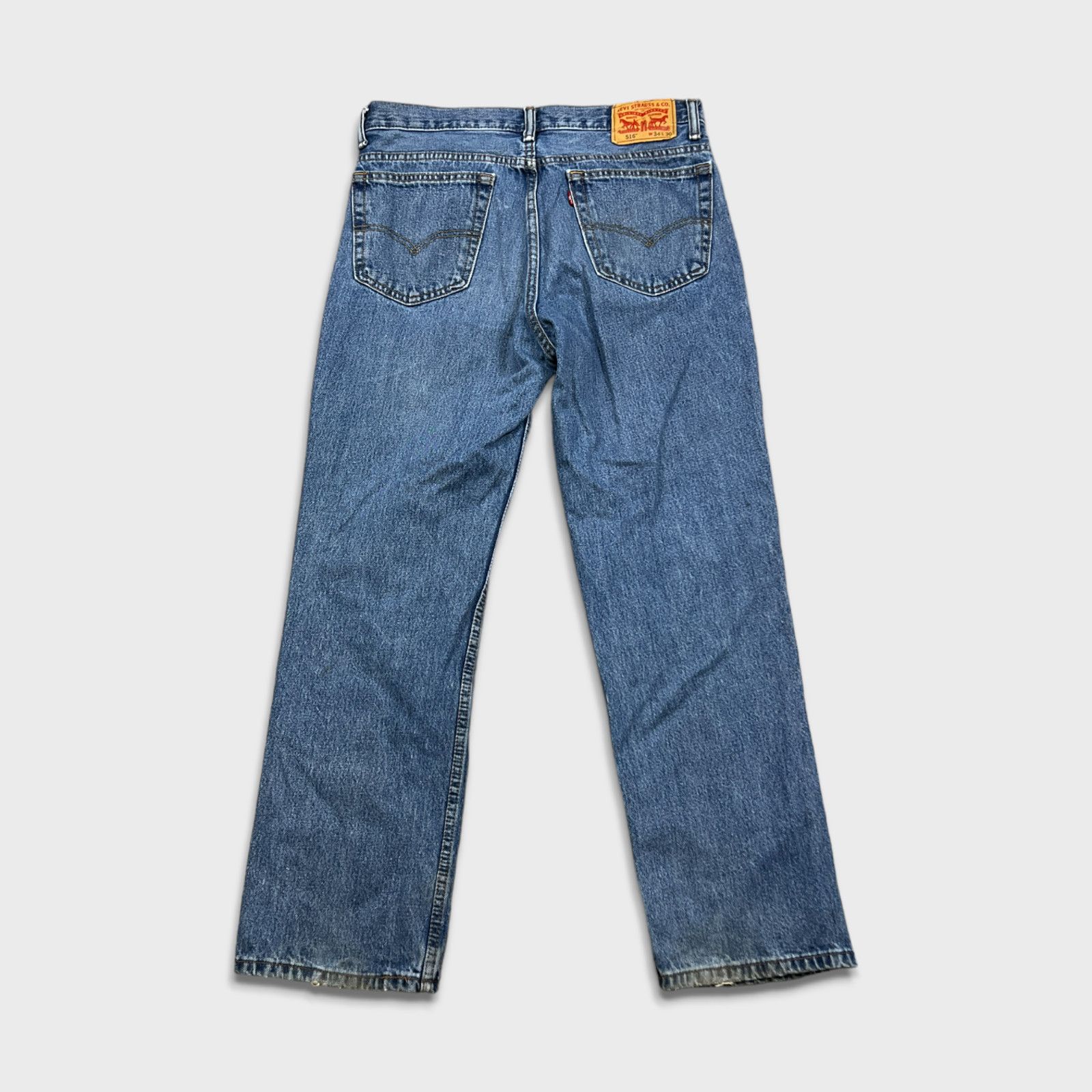 Levi's × Levi's Vintage Clothing × Vintage Levi's 516 Jeans 34x30 Slim Straight American Denim Pants Size US 34 / EU 50 - 6 Thumbnail