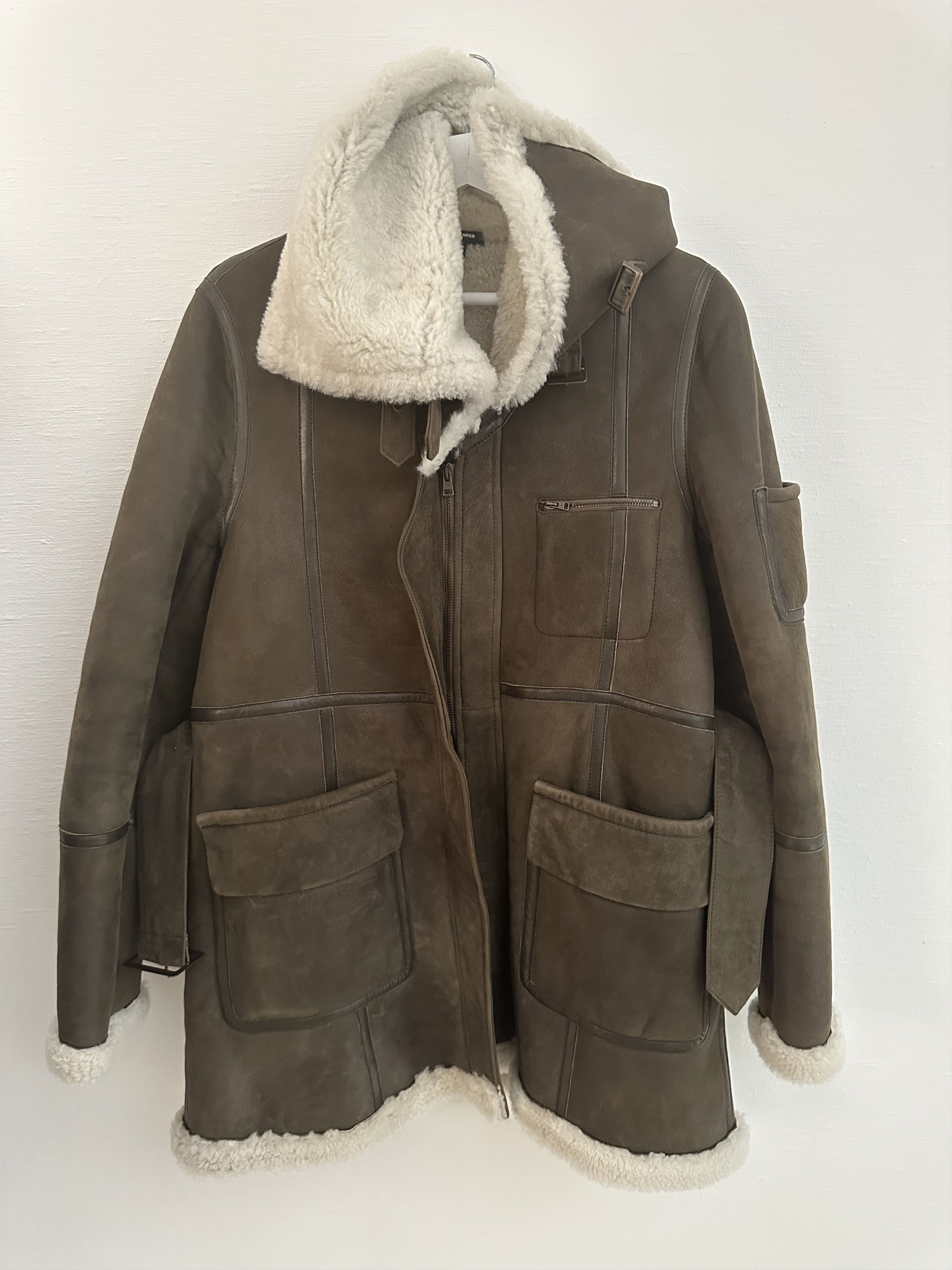 Jil Sander Jil Sander Navy Shearling Aviator olive Size S / US 4 / IT 40 - 15 Thumbnail
