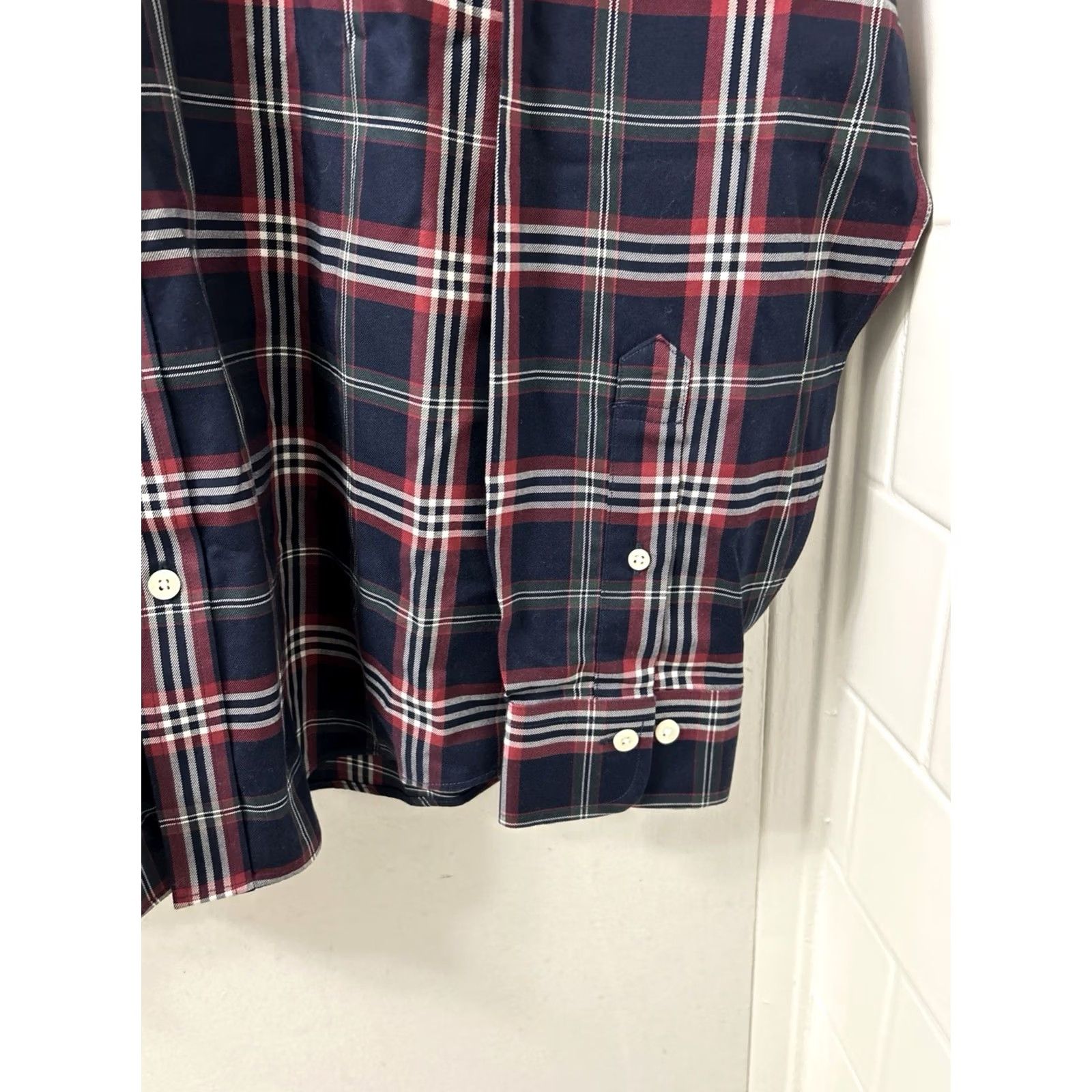 Brooks Brothers Brooks Brothers Original Polo Shirt Mens M Regular Plaid Button-Down Collar L/S Size US M / EU 48-50 / 2 - 4 Thumbnail