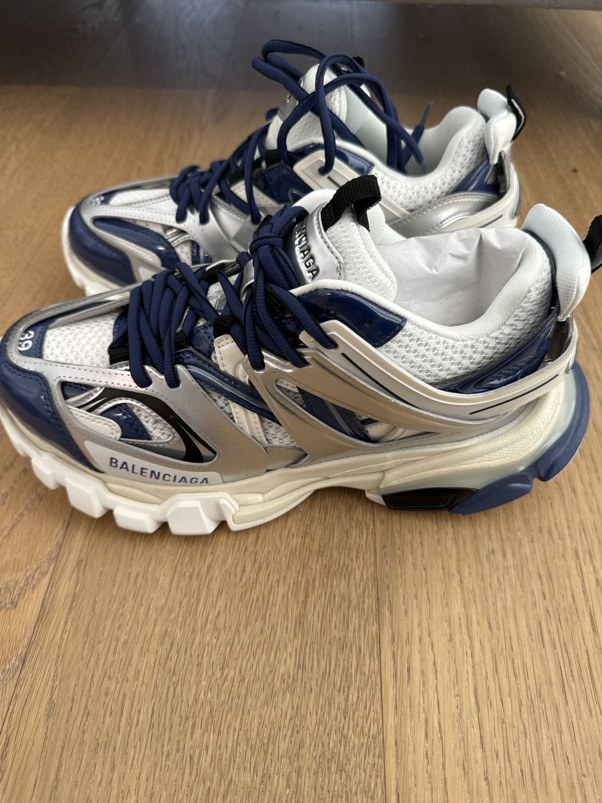 Balenciaga New Balenciaga Track LED Sneaker Metallic Silver