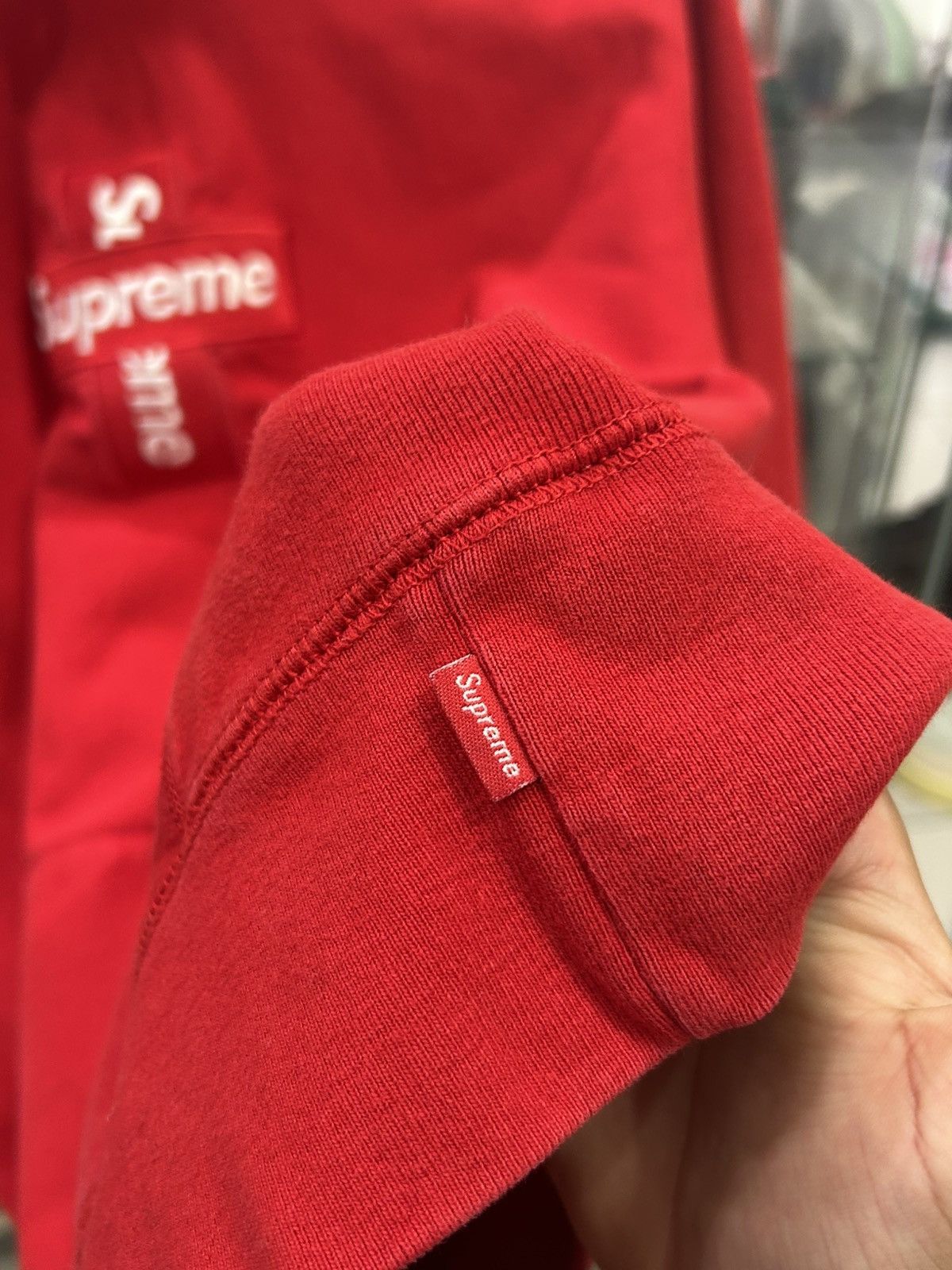 Supreme Supreme cross box logo red hoodie Size US L / EU 52-54 / 3 - 3 Thumbnail