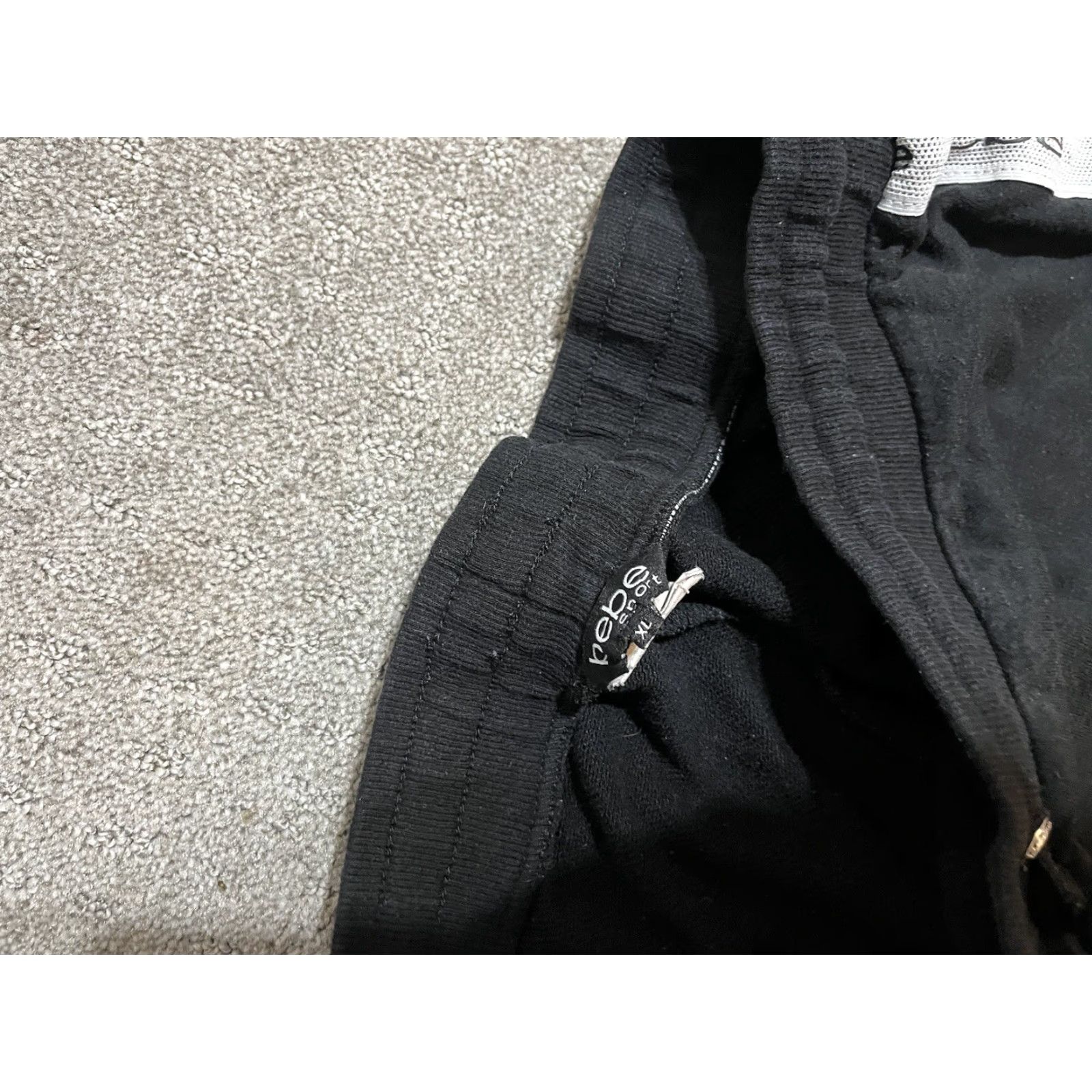 Bebe VINTAGE BEBE SPORT Pants Jogger Women's XL Black Cotton Blend Glitter Logo 90s Sports Mens/Womens Size 40" / US 18 - 5 Thumbnail