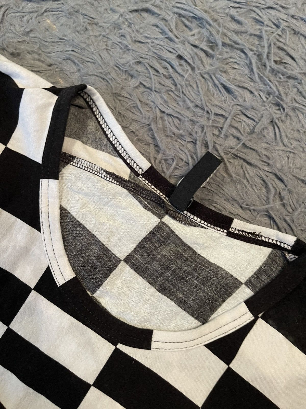 Rundholz avant garde checkered tank top