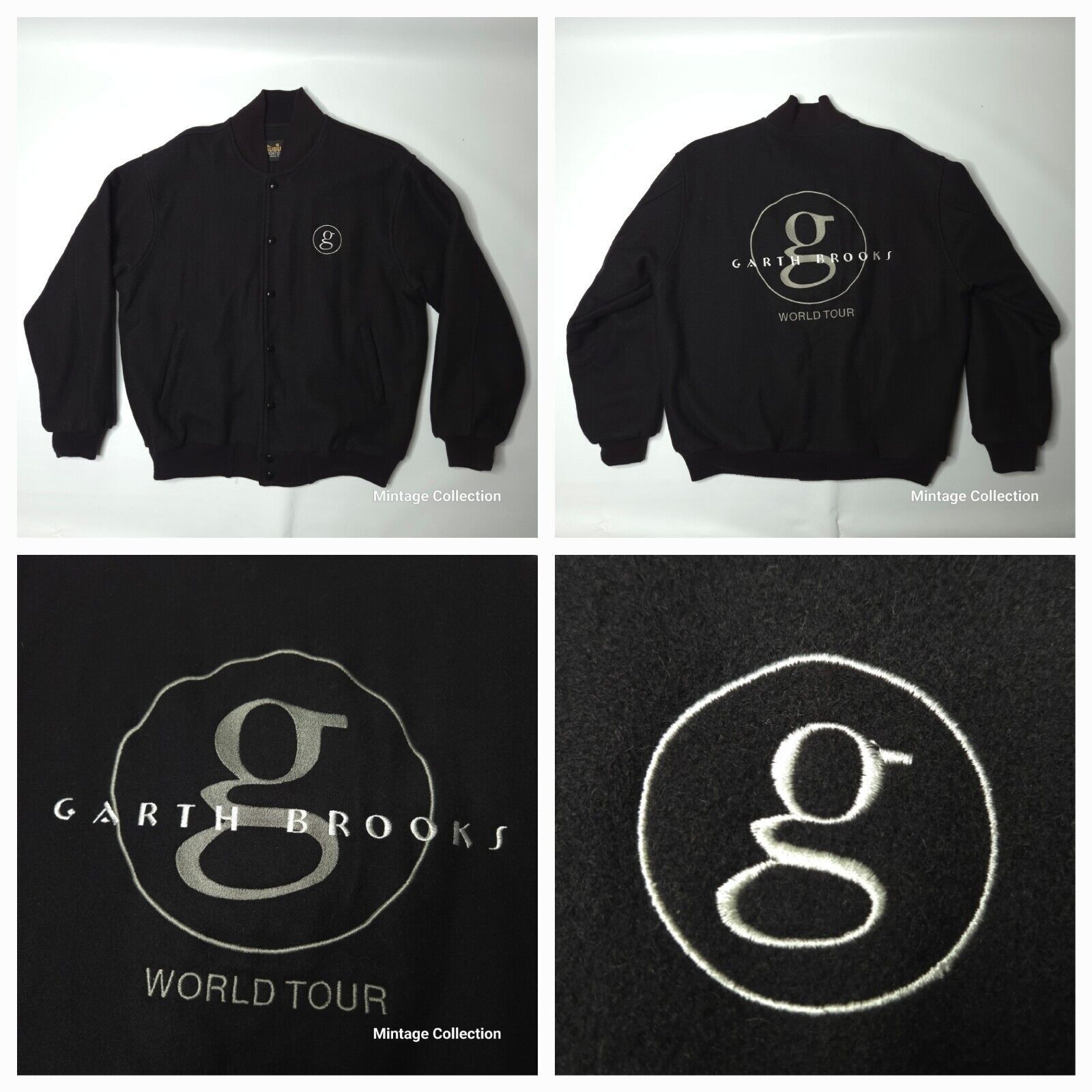 Auburn Sportswear VINTAGE GARTH BROOKS WORLD TOUR BOMBER JACKET MADE IN USA L Size US L / EU 52-54 / 3 - 1 Thumbnail