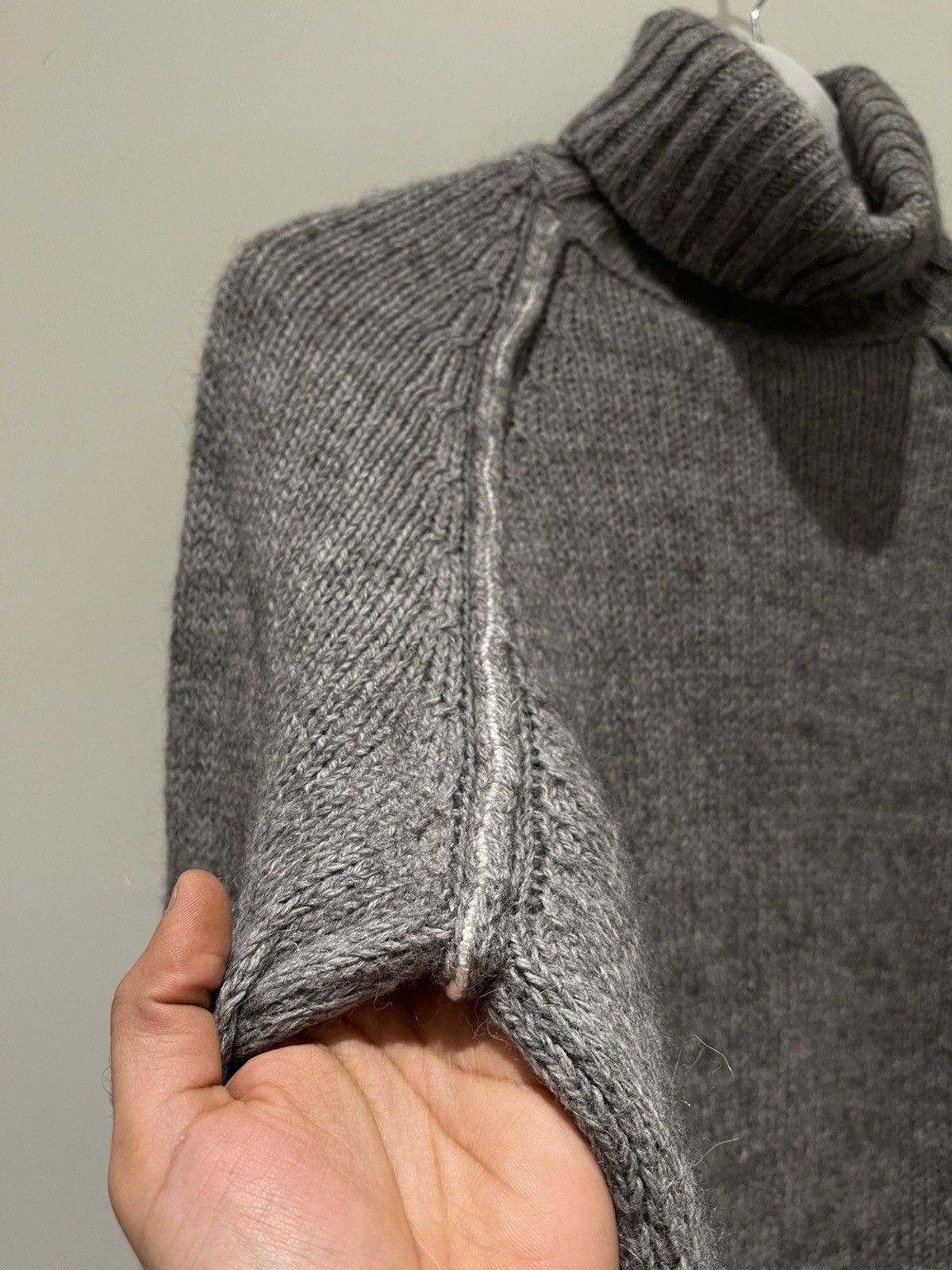Neil Barrett Neil Barrett Fall 2003 Grey Alpaca Turtleneck Knitsweater Size US M / EU 48-50 / 2 - 10 Thumbnail