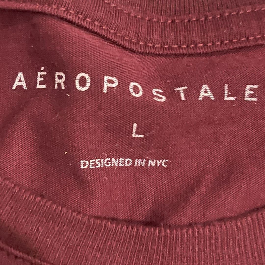 Aeropostale Burgundy USA Graphic Tee Crewneck T-Shirt Large Patriotic Size US L / EU 52-54 / 3 - 3 Thumbnail