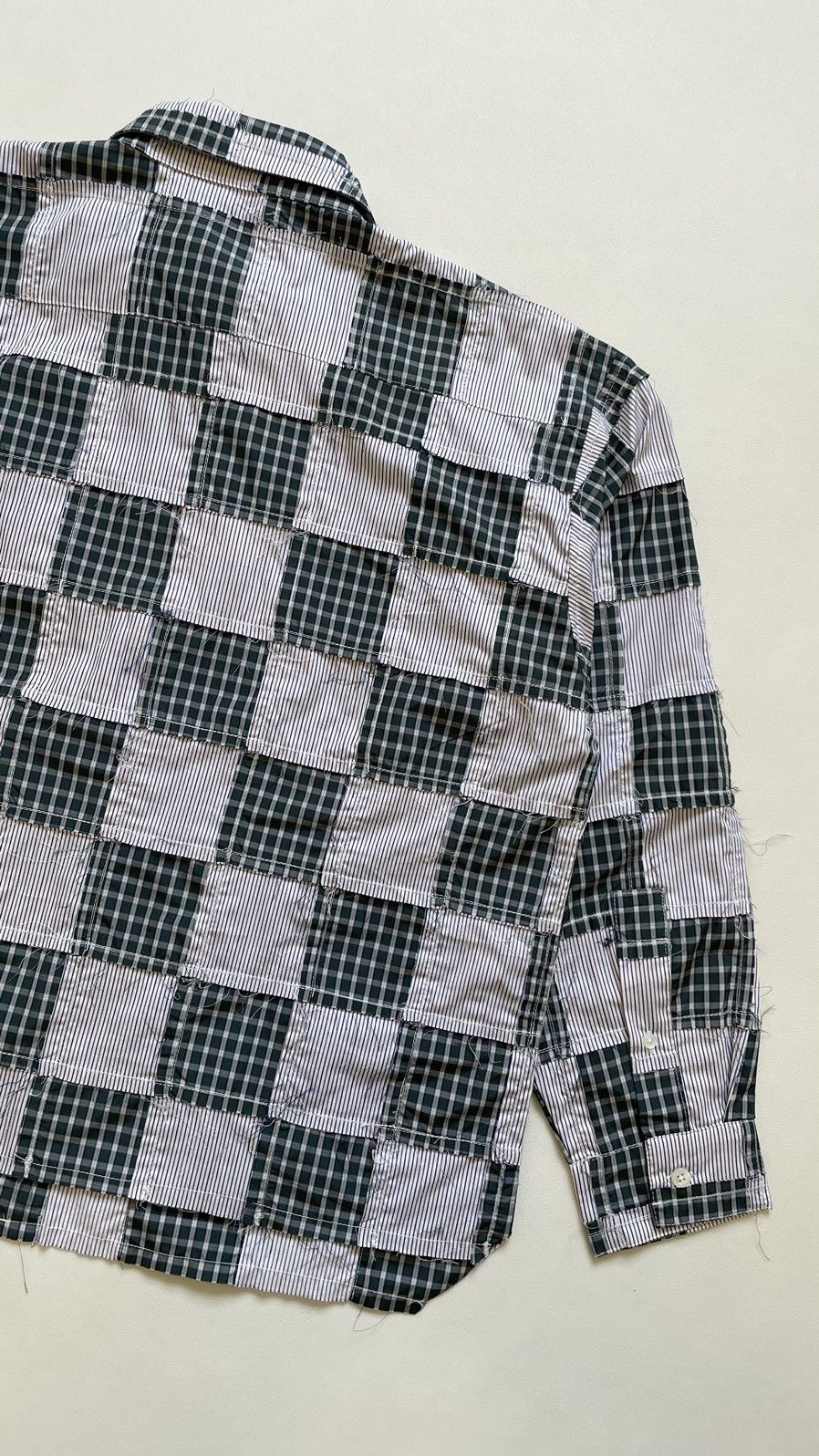 Martine Rose S/S 20 Raw Edge Patchwork Shirt Size US M / EU 48-50 / 2 - 18 Thumbnail