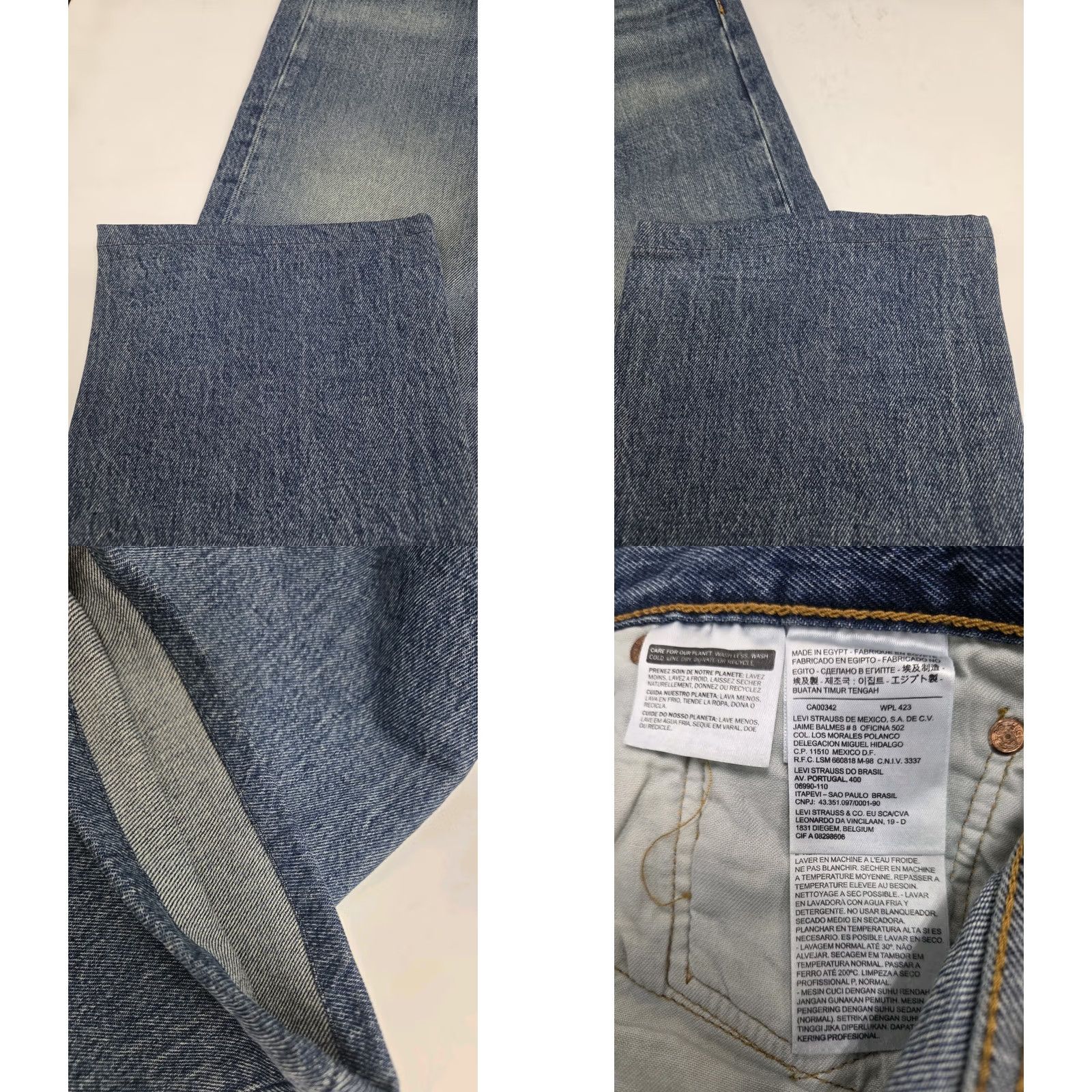 Levi's NWT Levi's Levi'S 501 Jeans Mens 36 Distressed Denim Button Regular 29in Inseam Blue 5-Pocket Pattern Solid Modern Vintage Style Straight Size US 36 / EU 52 - 8 Thumbnail