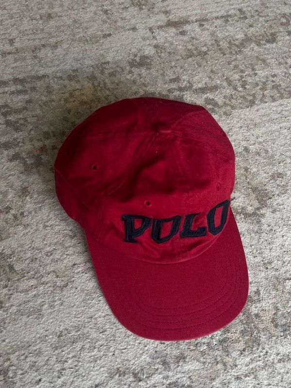 Polo Ralph Lauren Polo Ralph Lauren One Size Spell Out Red Navy Black Cap Hat Size ONE SIZE - 3 Thumbnail