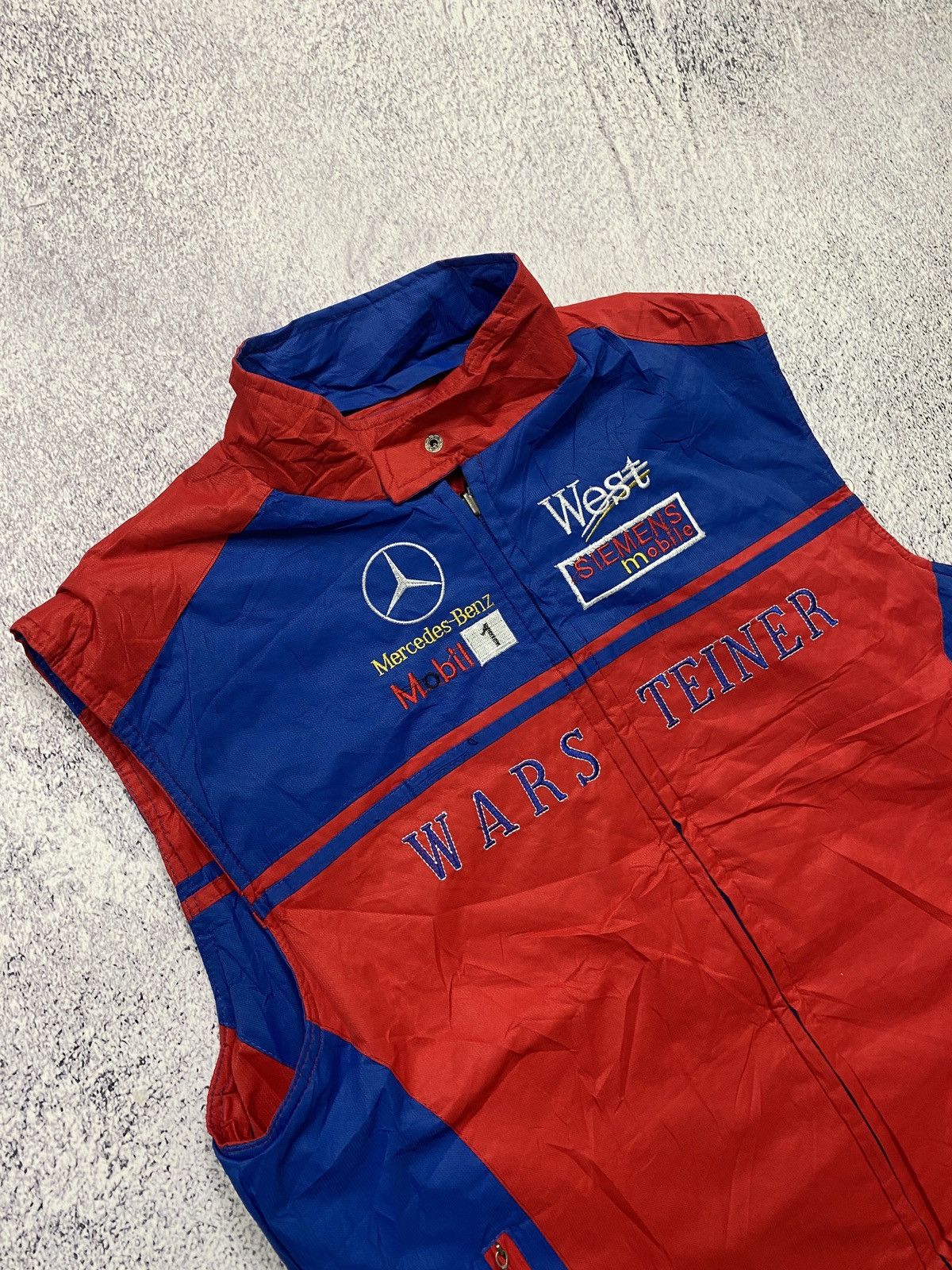 Marlboro × Vintage Marlboro Mercedes Benz West Honda Racing Reversible Vest Size US XL / EU 56 / 4 - 6 Thumbnail