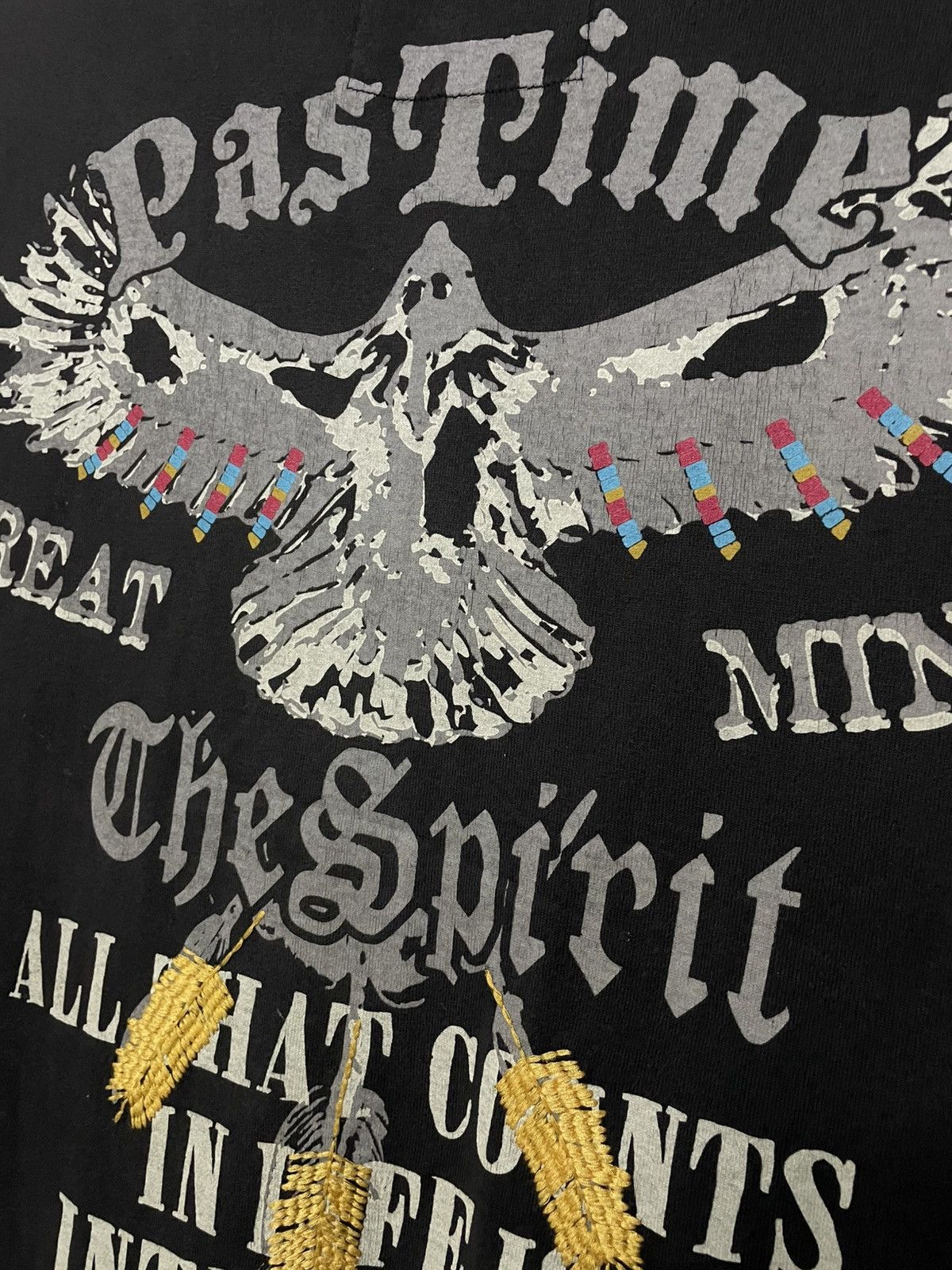 Designer × Japanese Brand × Vintage 90 Japan Strange Heaven Past Time Spirit Embroidery Sunfaded Size US L / EU 52-54 / 3 - 5 Thumbnail