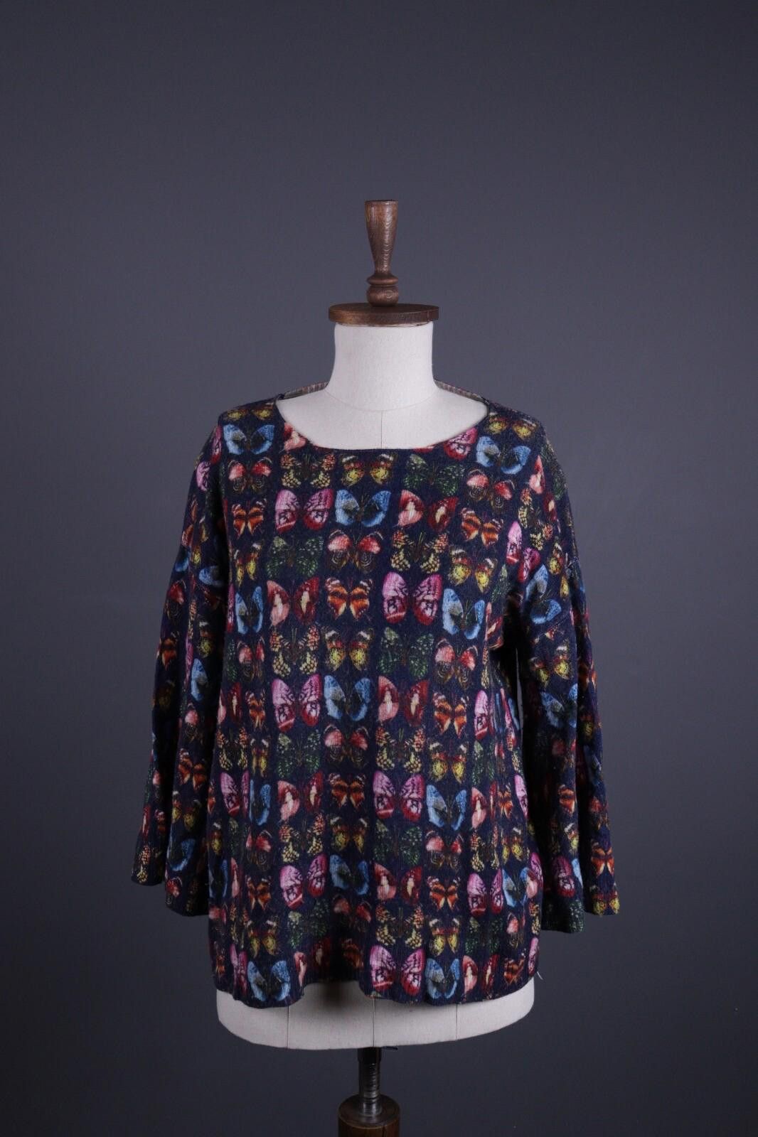 Designer Princess Goes Hollywood Allover Wool Knit Sweater Size 40 Size M / US 6-8 / IT 42-44 - 1 Thumbnail