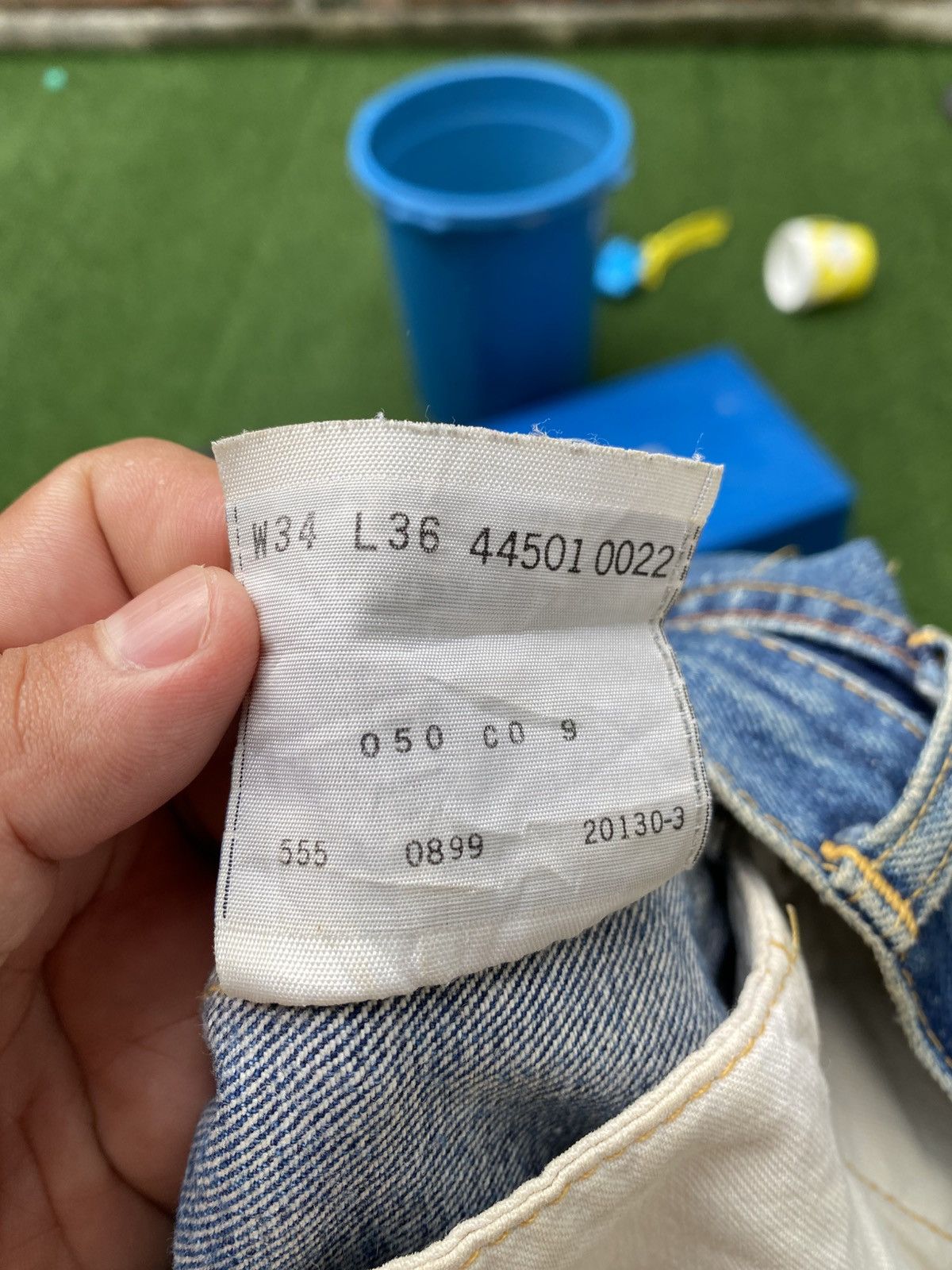 Levi's Vintage Clothing W33x31 Vintage levi's S501xx redline repaired big E usa Size US 33 - 11 Thumbnail