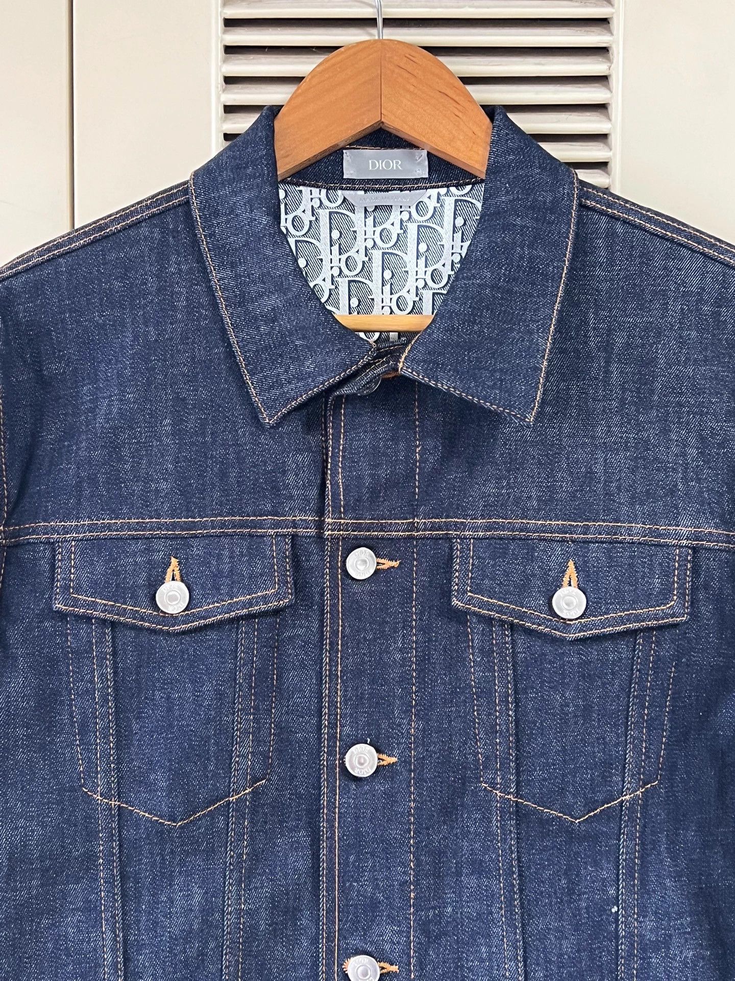 Dior Dior Denim Jacket IT50 Classic Monogram Near New Size US M / EU 48-50 / 2 - 3 Thumbnail