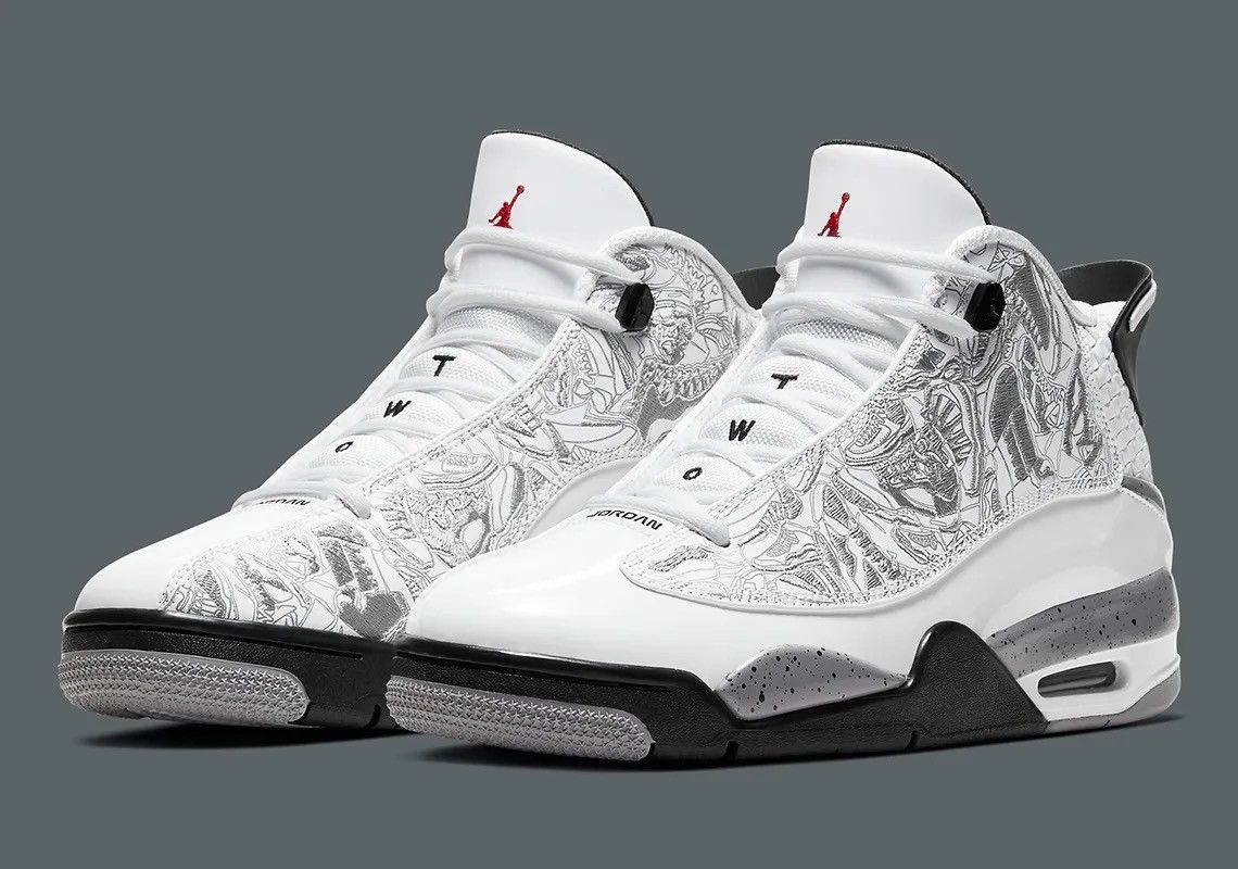 Jordan Brand Jordan Air Jordan Dub Zero White Cement Sneakers 311046-105 Size US 10 / EU 43 - 1 Thumbnail