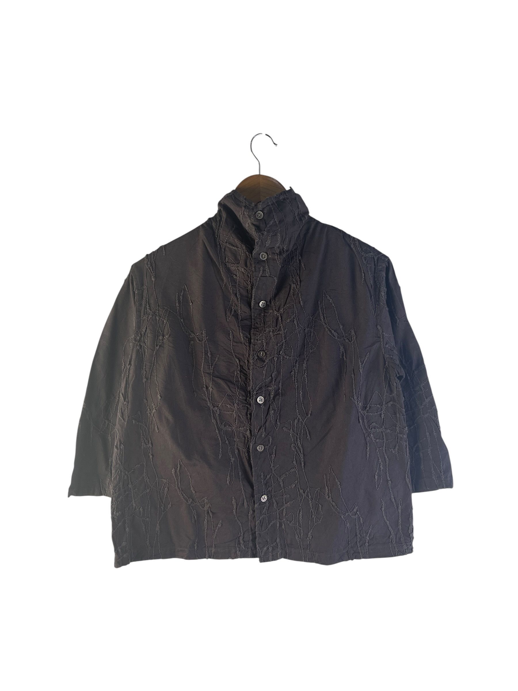 Issey Miyake Plantation Issey Miyake Textured Cropped Jacket Size M / US 6-8 / IT 42-44 - 2 Thumbnail