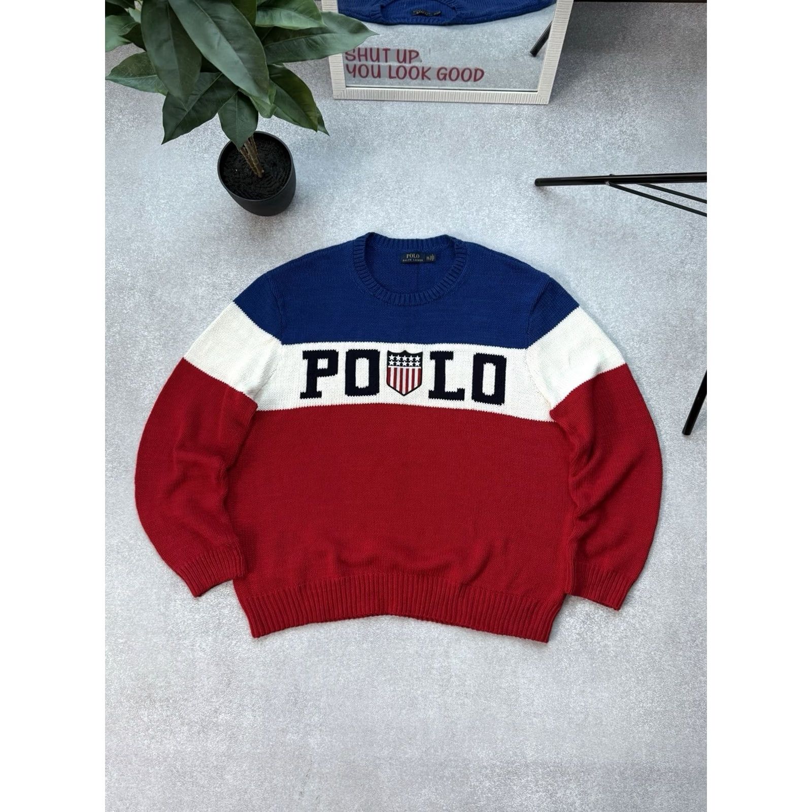 Polo Ralph Lauren Polo Ralph Lauren Sweater Shirt Men XXL Blue Chariots Of Fire Pullover Knit Cable Blue Mens Size US XXL / EU 58 / 5 - 2 Thumbnail