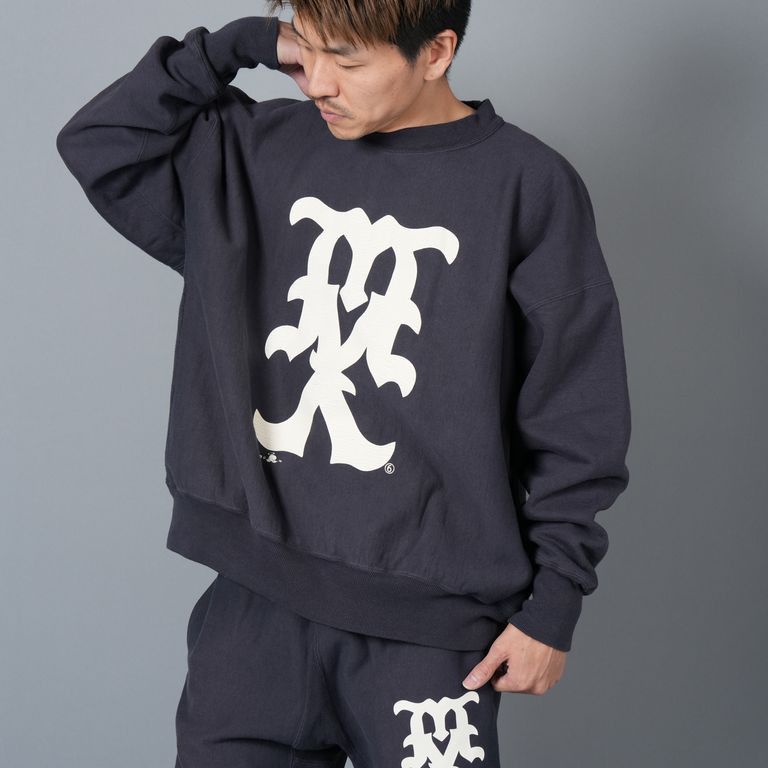 Saint Michael o1h1sh10525 Mx Sweatshirt in Navy Blue Size US L / EU 52-54 / 3 - 2 Thumbnail