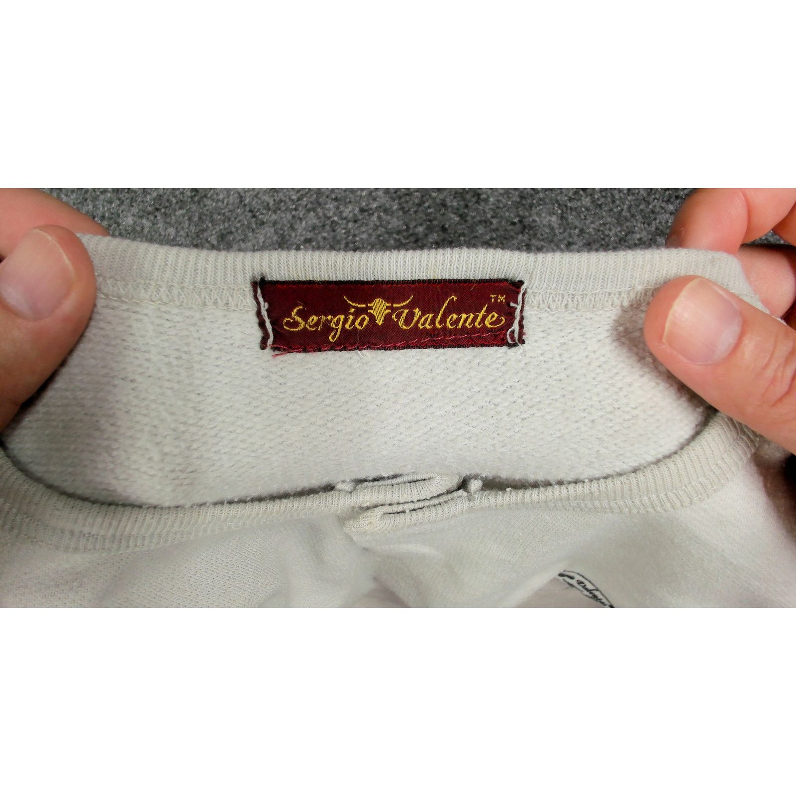 Vintage Sergio Valente Archive 80s Exaggerated Batwing Henley Size L / US 10 / IT 46 - 7 Thumbnail