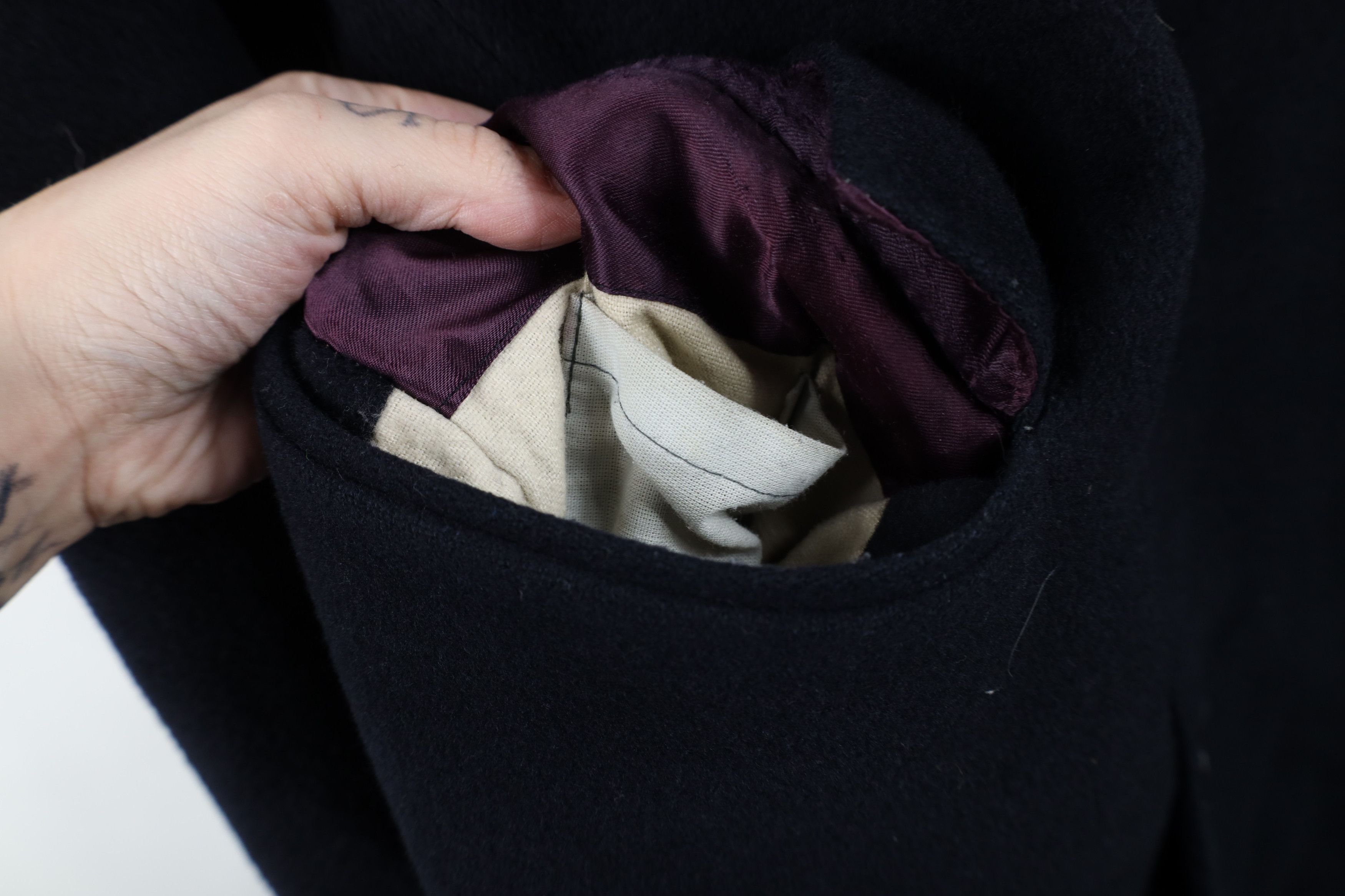 Vintage Vintage 70s Streetwear Winter Overcoat Jacket Navy Blue Size US XL / EU 56 / 4 - 7 Thumbnail
