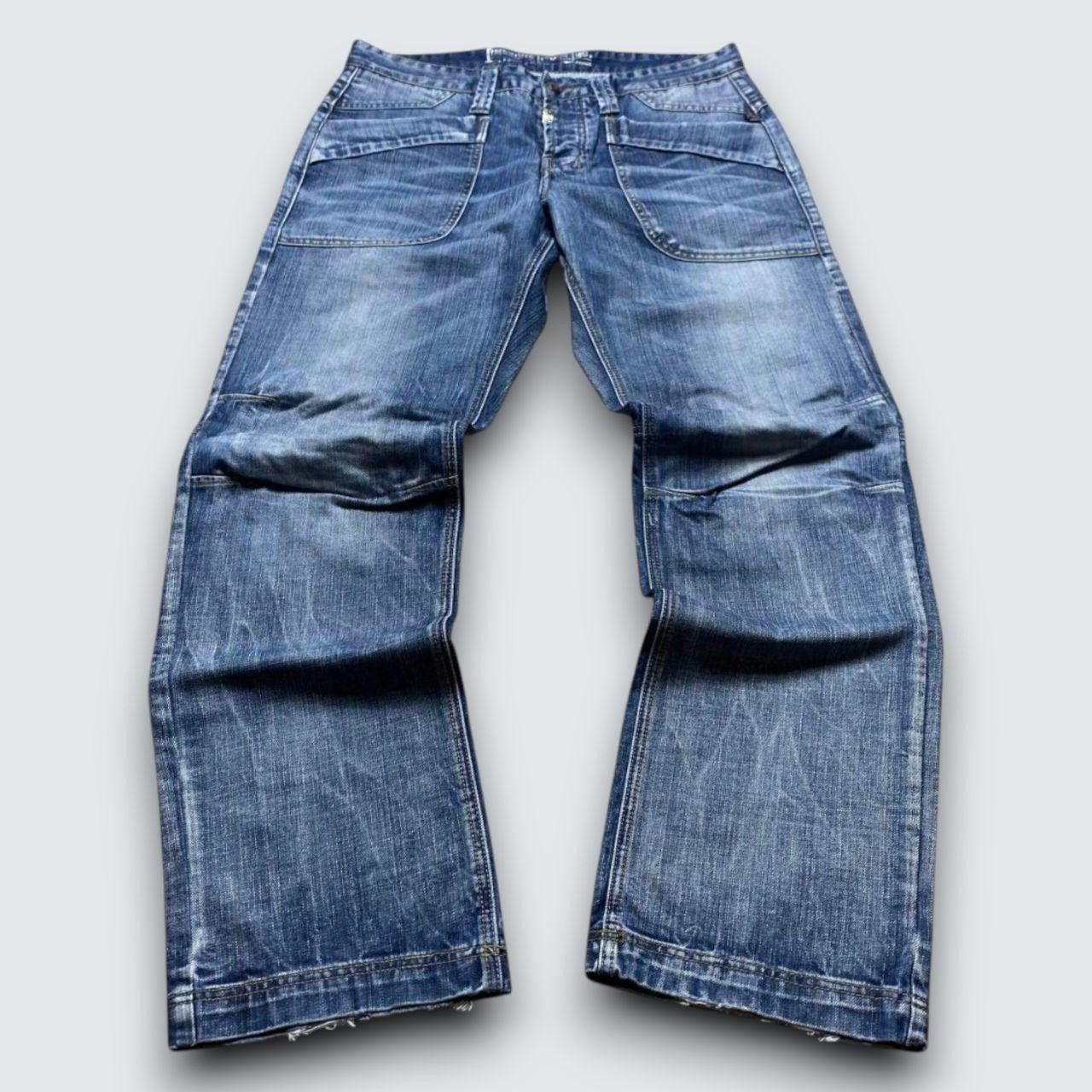 Japanese Brand 00s Timezone Baggy Jeans Blue 36" Size US 36 / EU 52 - 1 Thumbnail