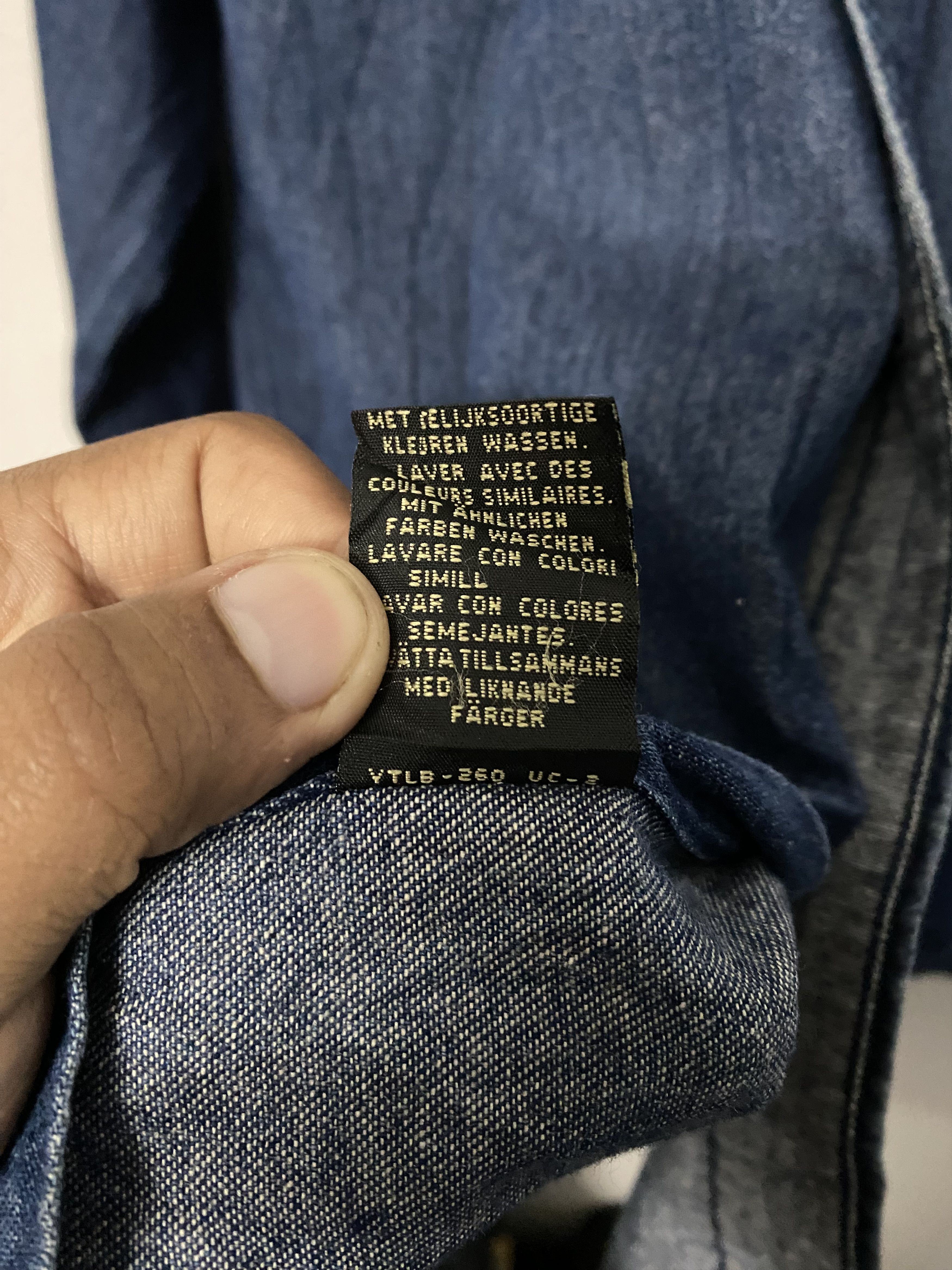 RRL Ralph Lauren RRL Ralph Lauren Double RL Indigo Denim Chambray Size L Size US L / EU 52-54 / 3 - 14 Thumbnail