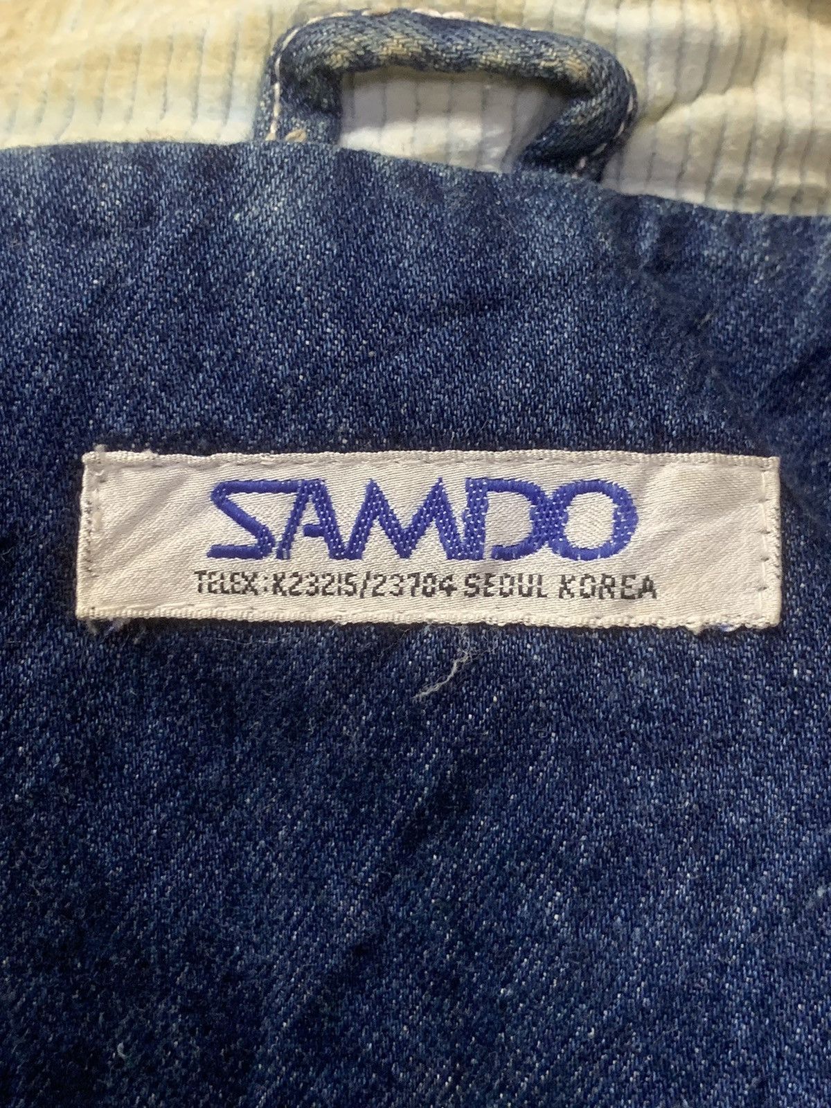 Japanese Brand Rare Design Samdo Denim Jackets Size XL / US 12-14 / IT 48-50 - 4 Thumbnail
